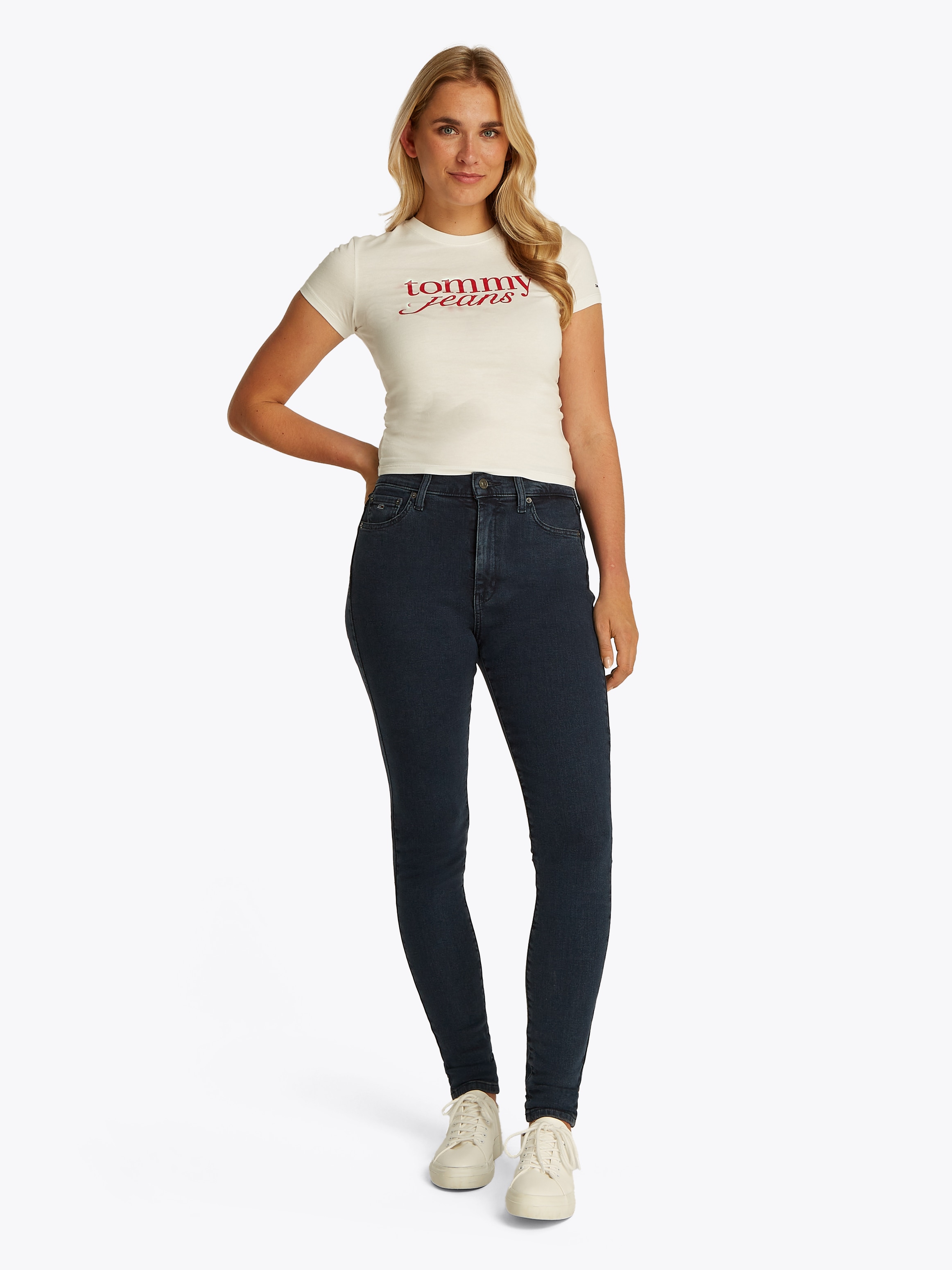 Tommy Jeans T-Shirt »TJW 2PACK ESSENTIAL LOGO TEE«, (Packung, 2 tlg.), mit Logodruck