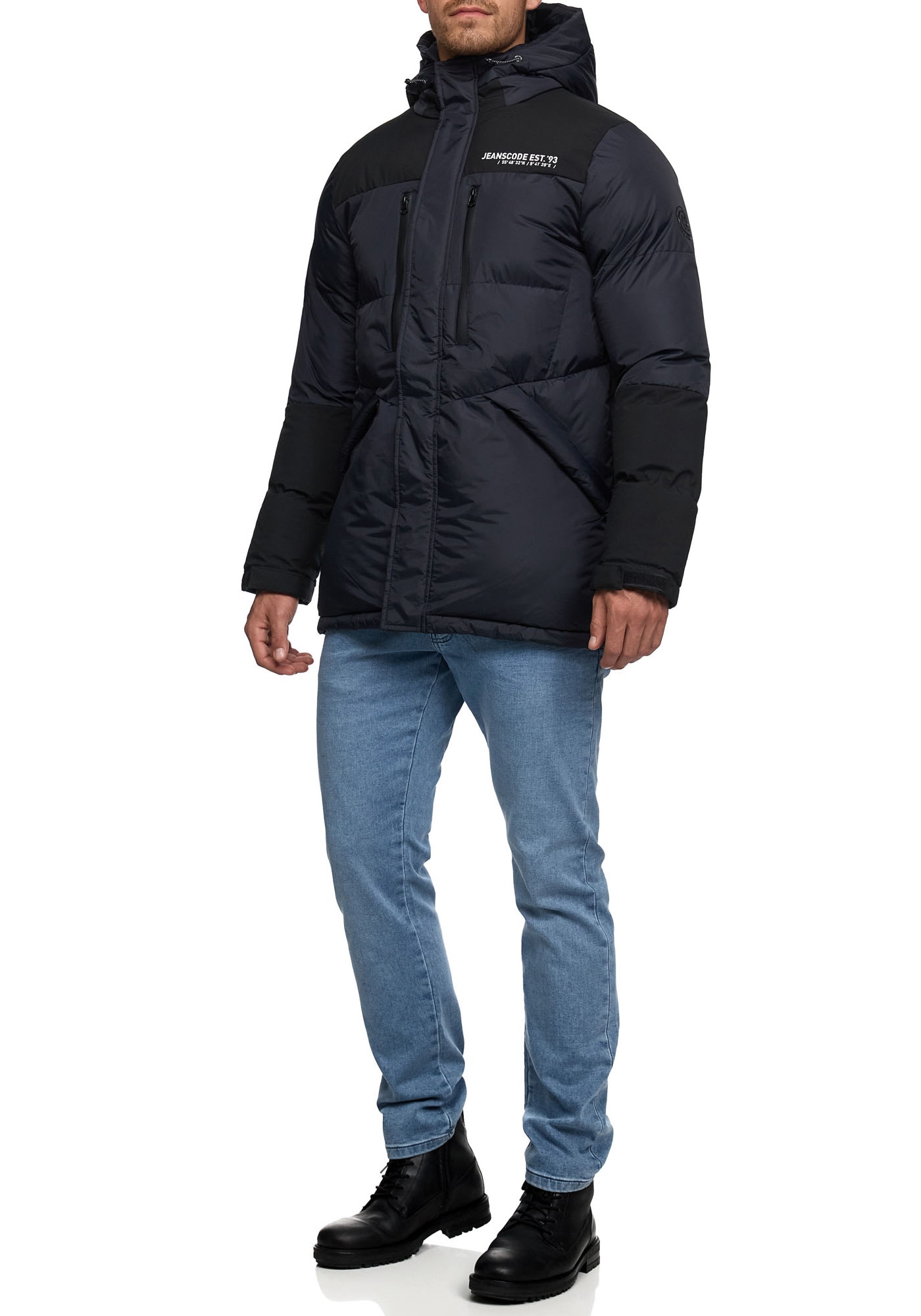 Indicode Steppjacke "INKayce", mit Kapuze günstig online kaufen