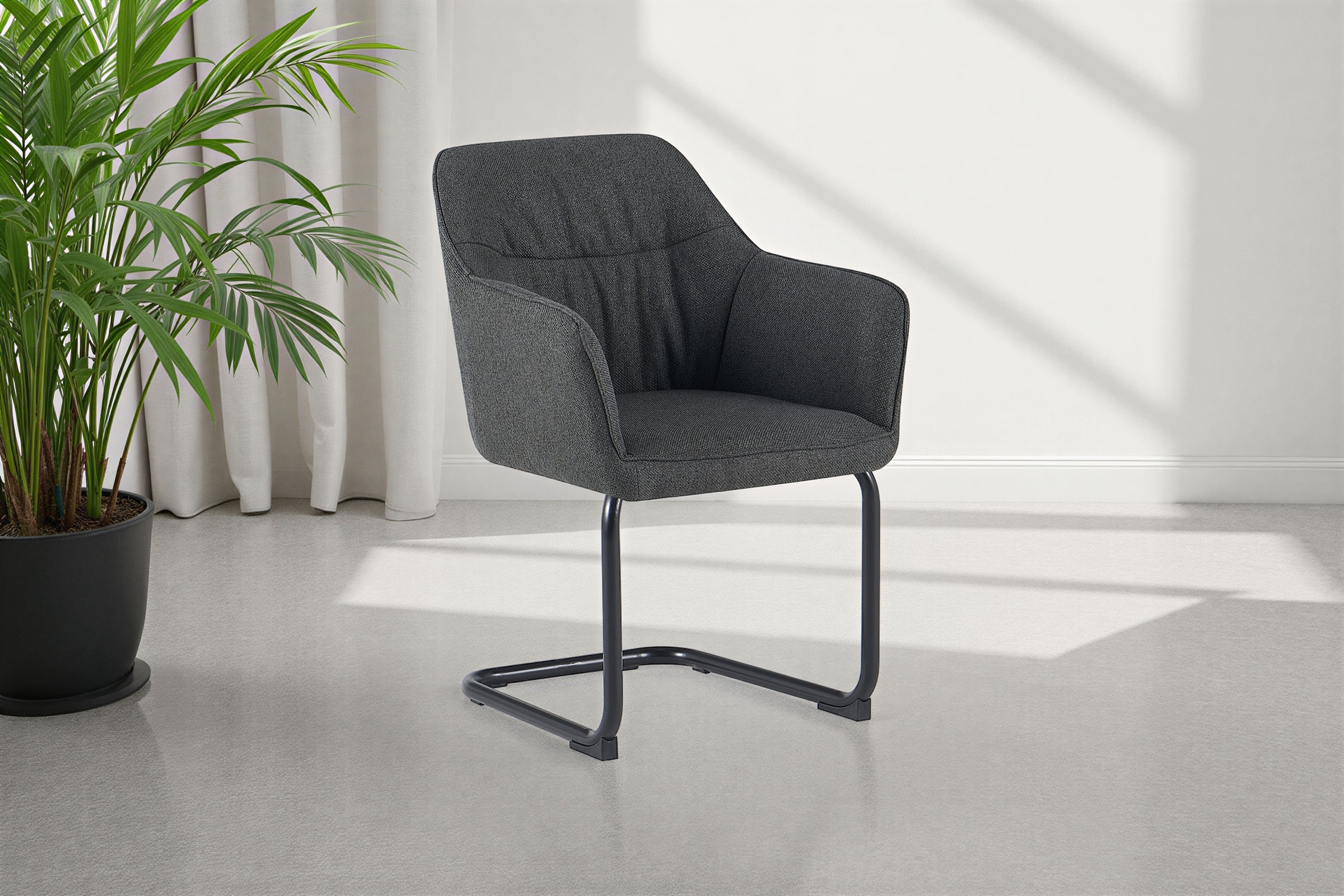 OTTO home Freischwinger "Elba" (Set) 2 Stk.gemütlicher Stuhl / Sessel, 180 günstig online kaufen