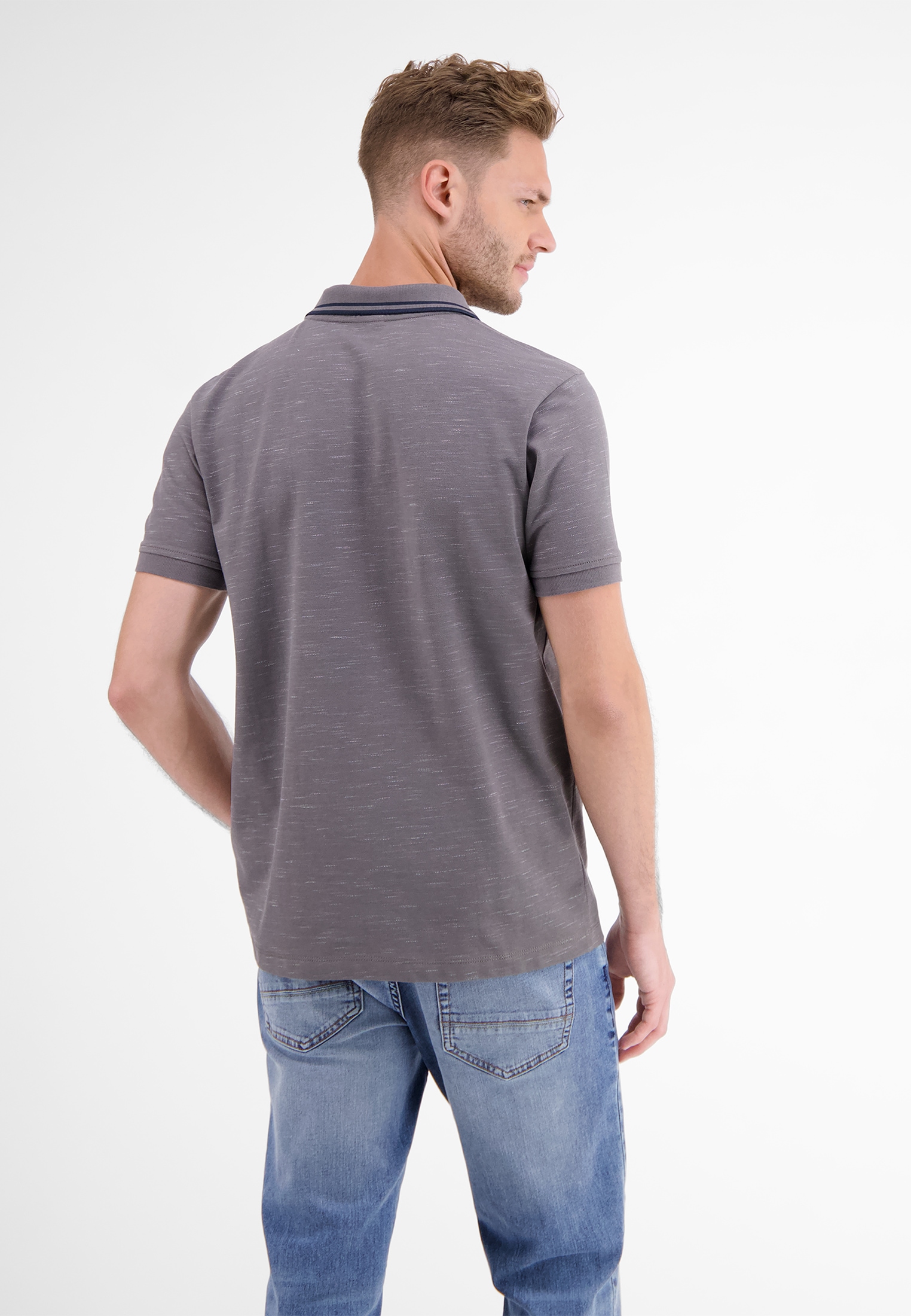 LERROS Poloshirt »LERROS Poloshirt in Two-Tone-Piqué«