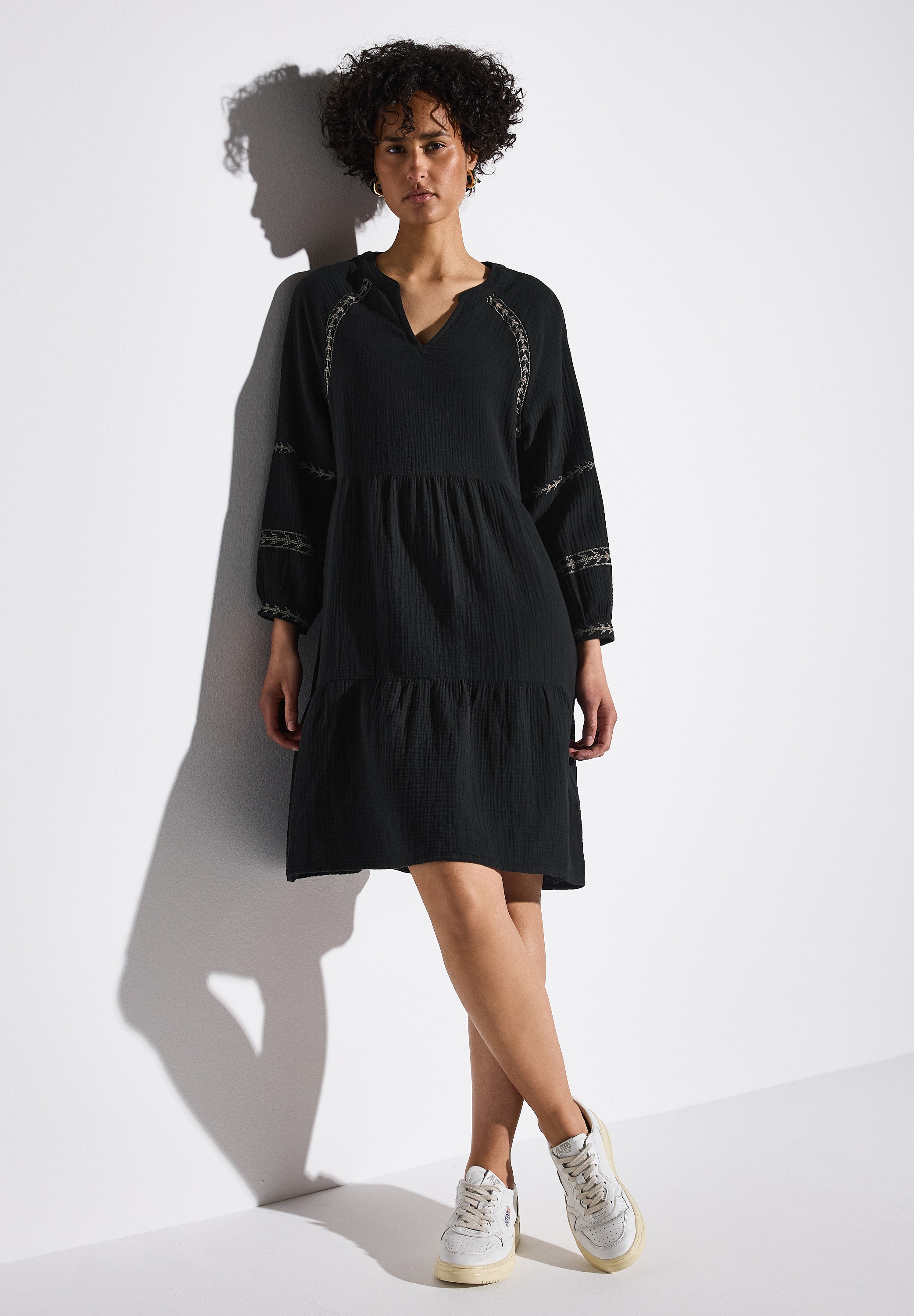 STREET ONE Tunikakleid Ohne Taschen aus 100% Baumwolle günstig online kaufen