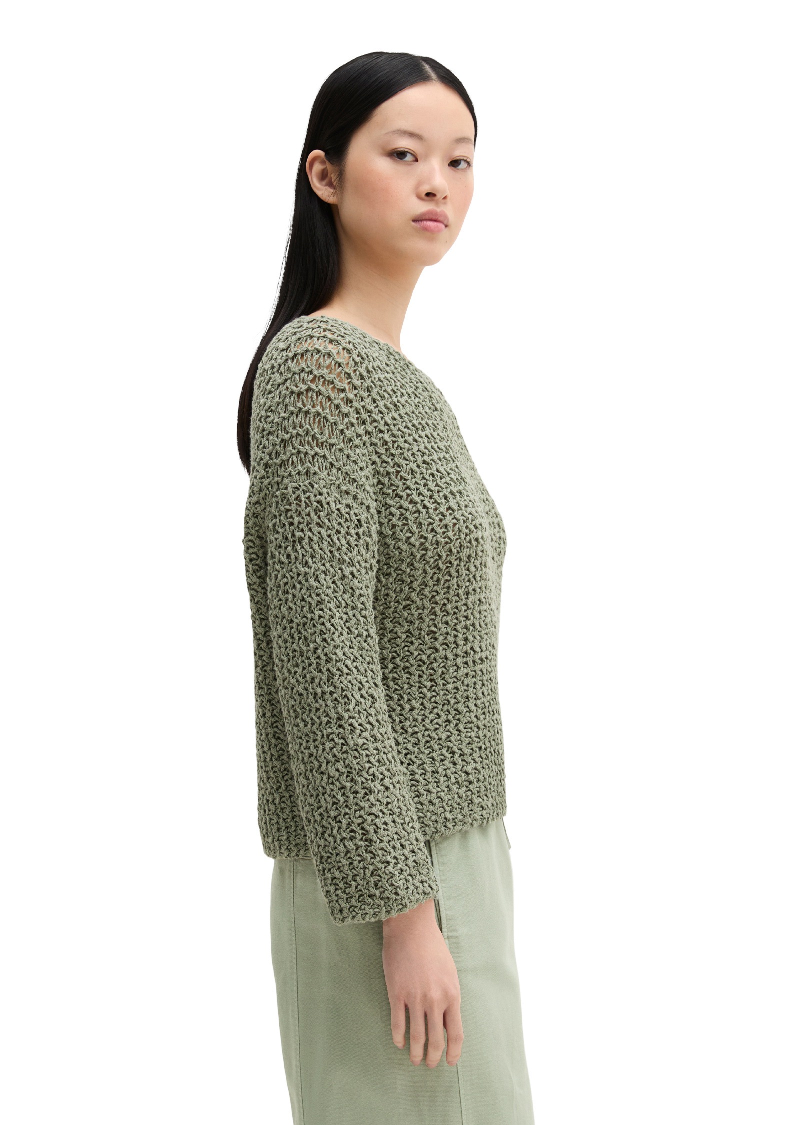 Marc OPolo Strickpullover "aus Organic-Cotton-Mix-Slub" günstig online kaufen