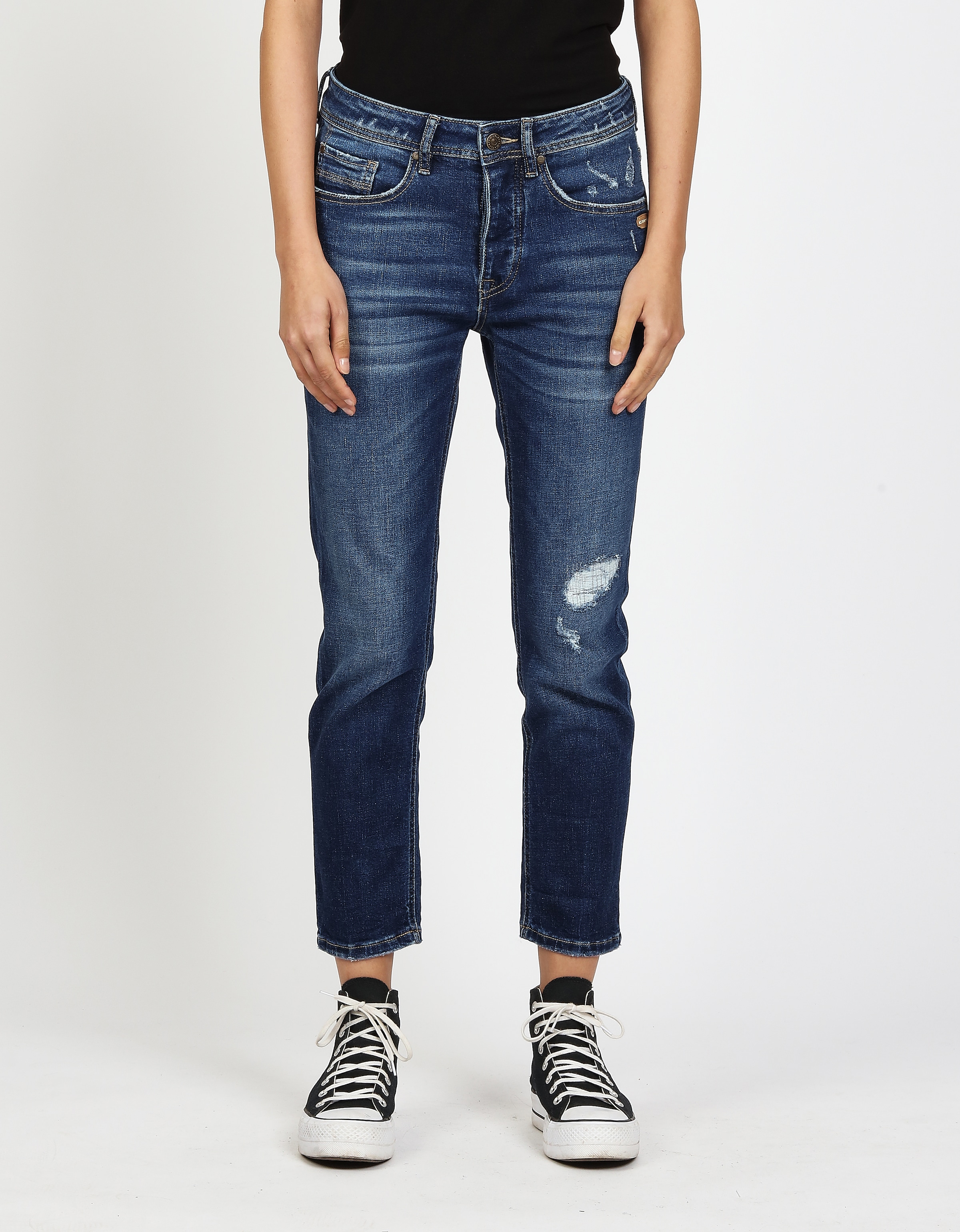 GANG Boyfriend-Jeans "94NICA CROPPED" mit geraden und verkürzten Beinverlau günstig online kaufen