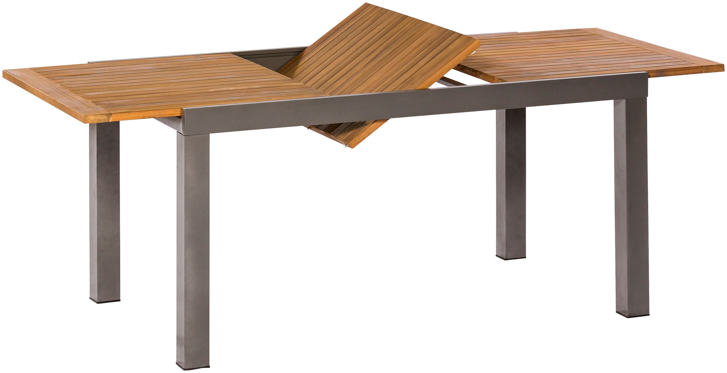 Merxx Gartentisch Santorin Rechteckig ausziehbar Braun 200 cm x 90 cm günstig online kaufen