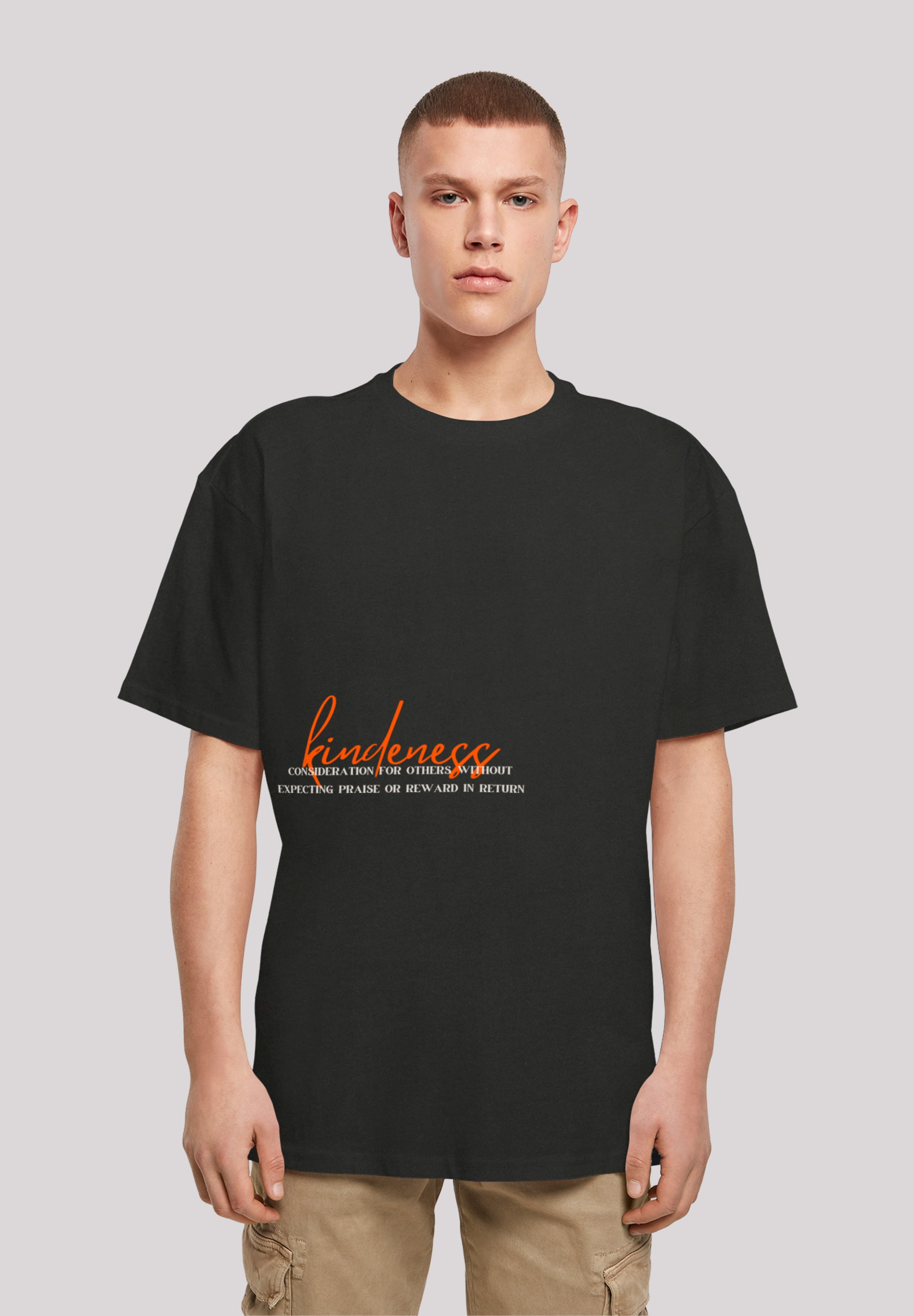 F4NT4STIC T-Shirt "kindness OVERSIZE TEE", Print