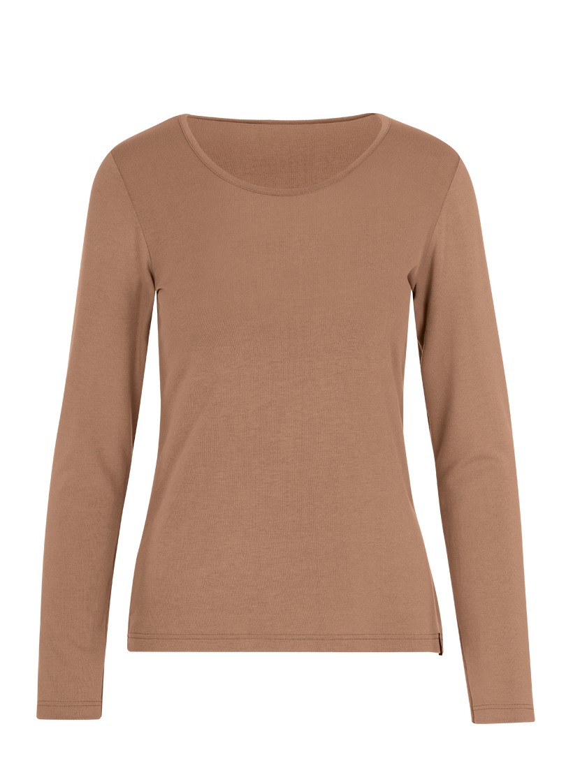 Trigema Longsleeve »TRIGEMA Shirt aus Viskose Langarm«, (1 tlg.)