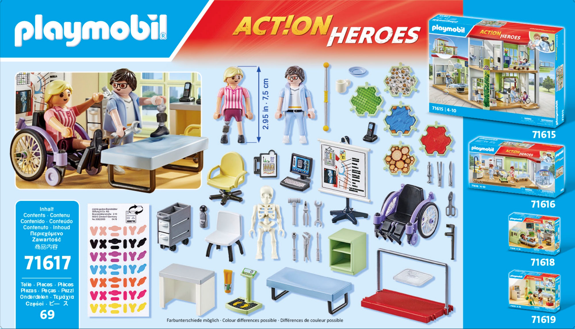 Playmobil® Konstruktions-Spielset »Orthopädie (71617), Action Heroes«, (69 St.), Made in Europe