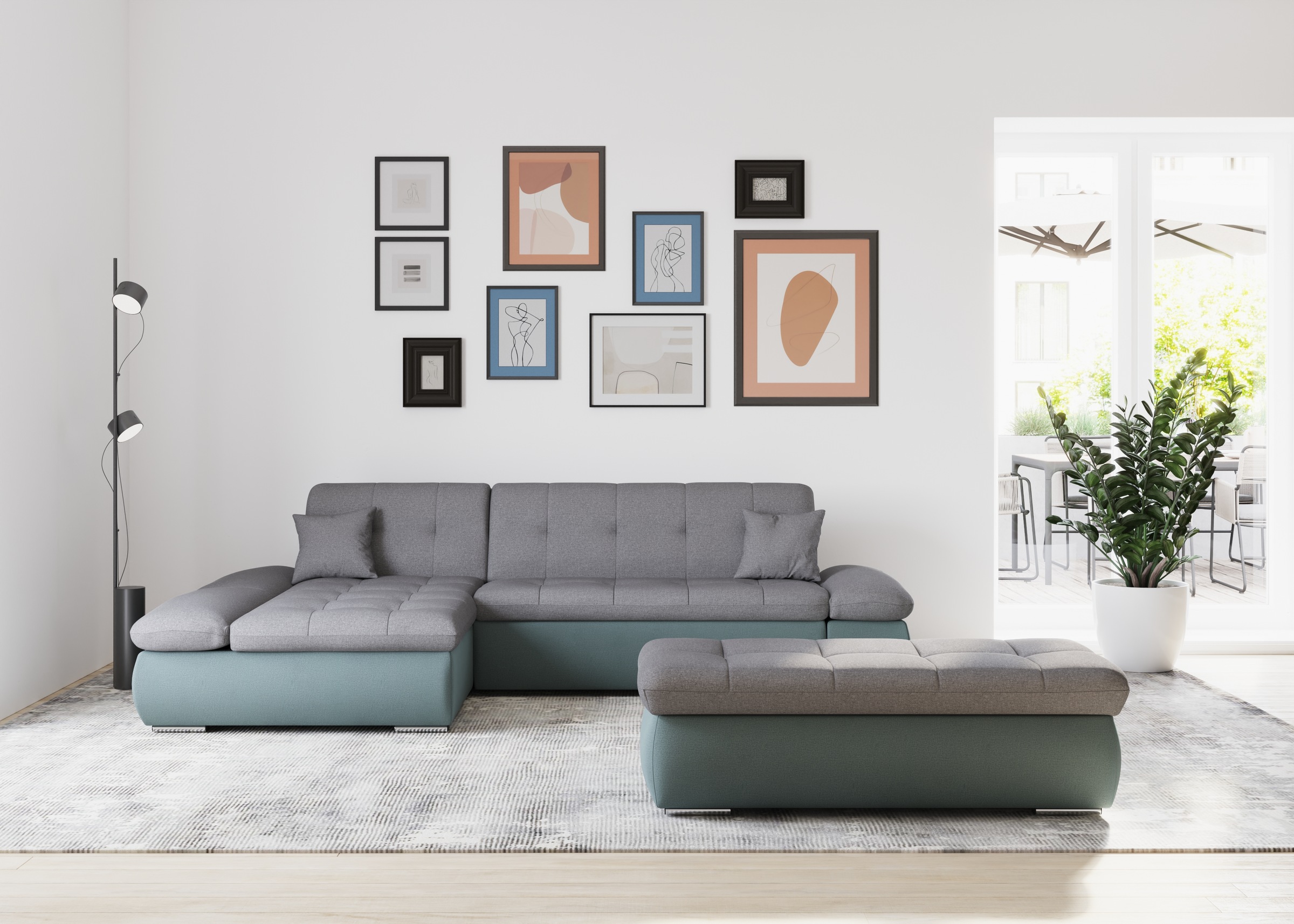 DOMO collection Ecksofa "Moric, L-Form, XXL-Sofa - Breite 300cm, viel Platz günstig online kaufen