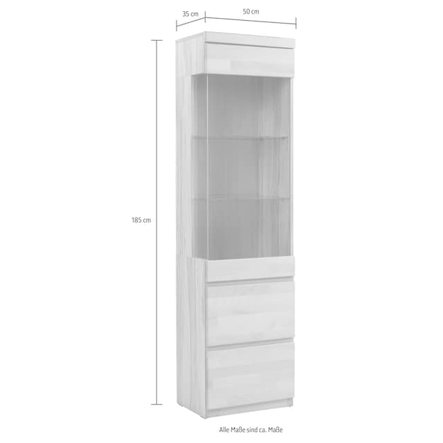 Woltra Vitrine »OSLO«, Breite ca. 50 cm, Teilmassiv kaufen | BAUR