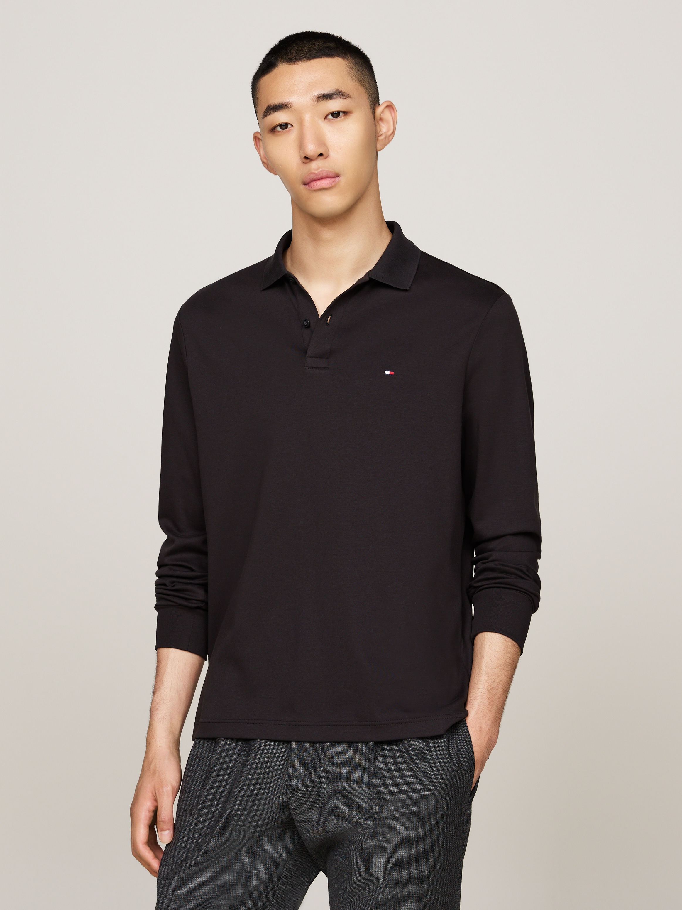 Tommy Hilfiger Langarm-Poloshirt »L/S LIQUID COTTON REG POLO«