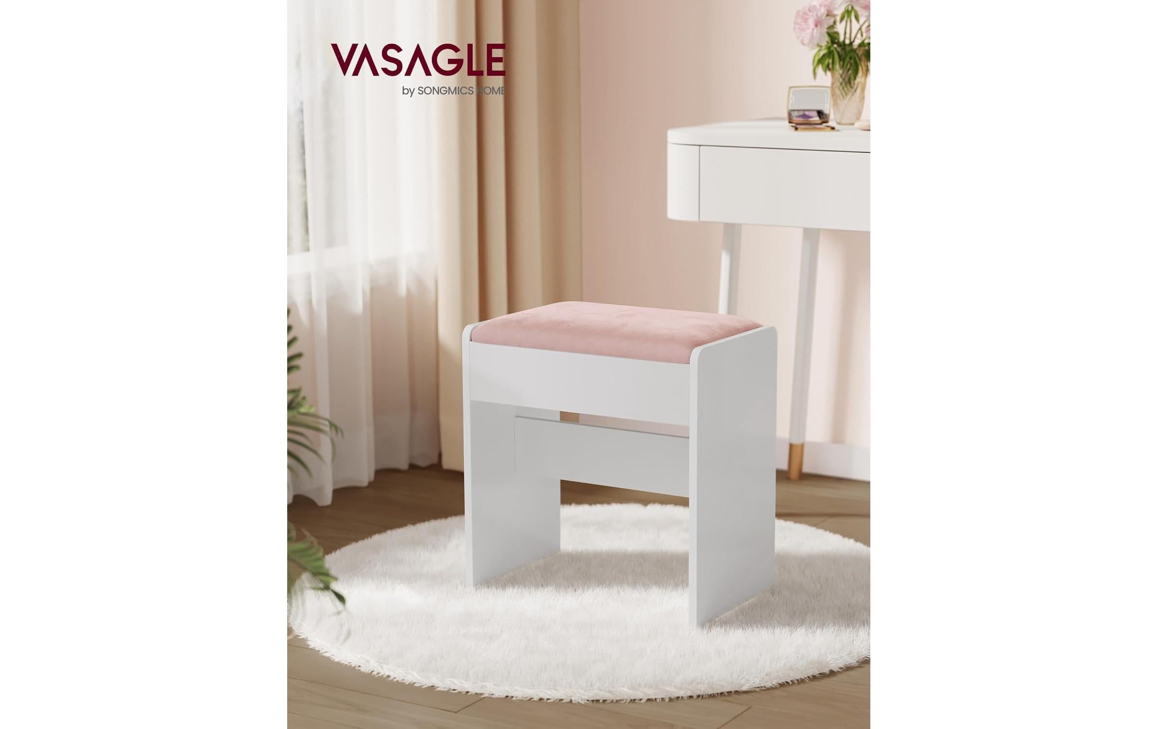 VASAGLE Hocker »Mitteldichte Holzfaserplatte (MDF)/Spanplatte«