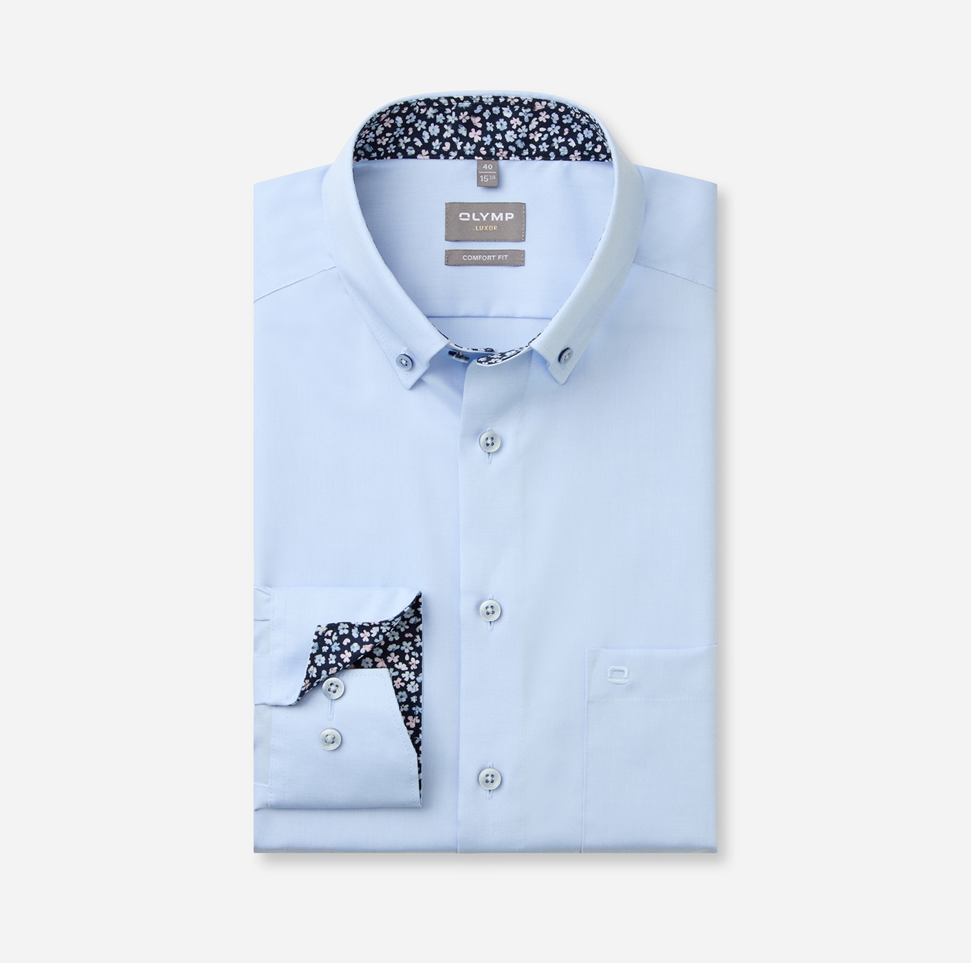 OLYMP Langarmhemd »Luxor« Businesshemd, comfort fit, Button-down-Kragen