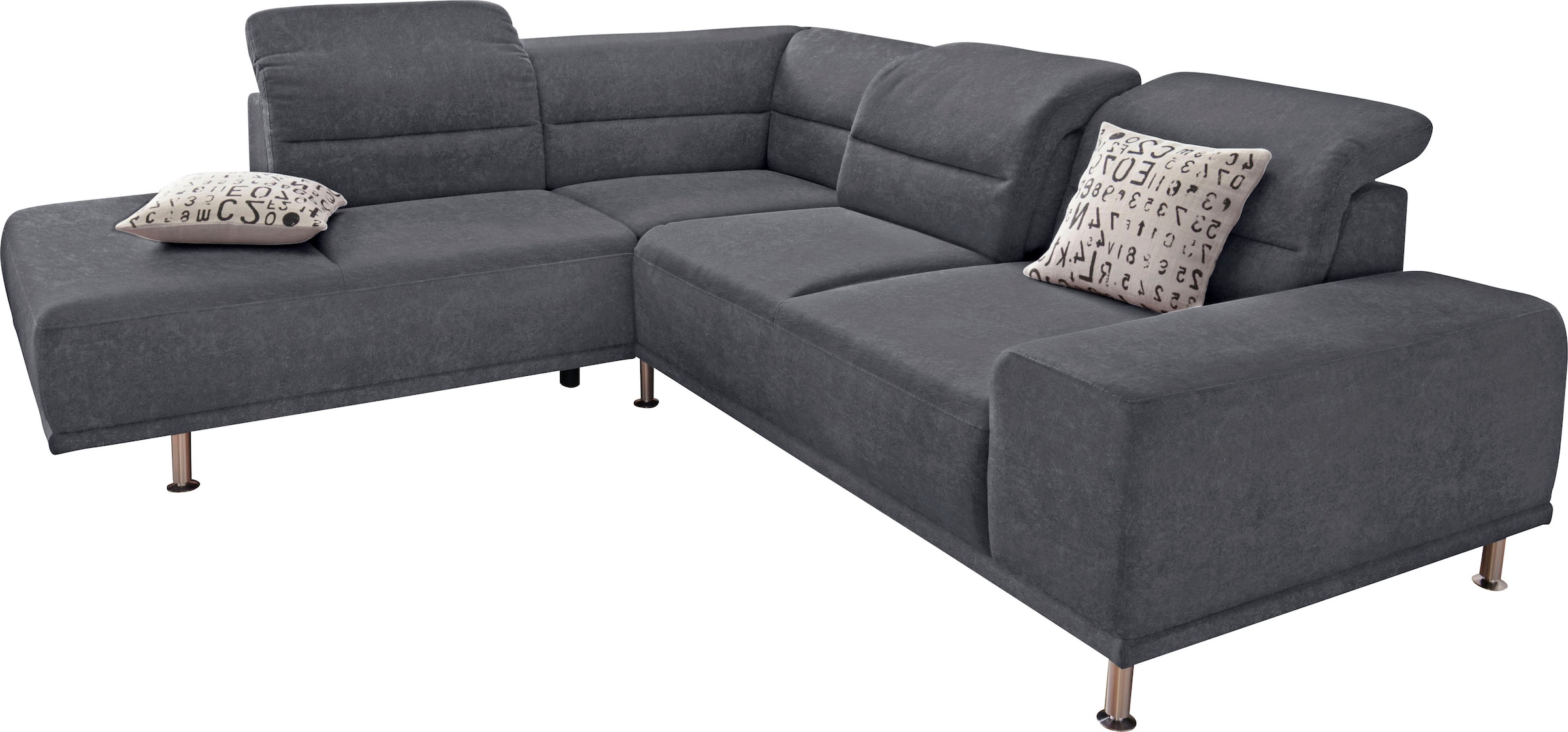 sit&more Ecksofa »Mariola L-Form«, mit Federkern und Ottomane, inklusive Sitztiefenverstellung