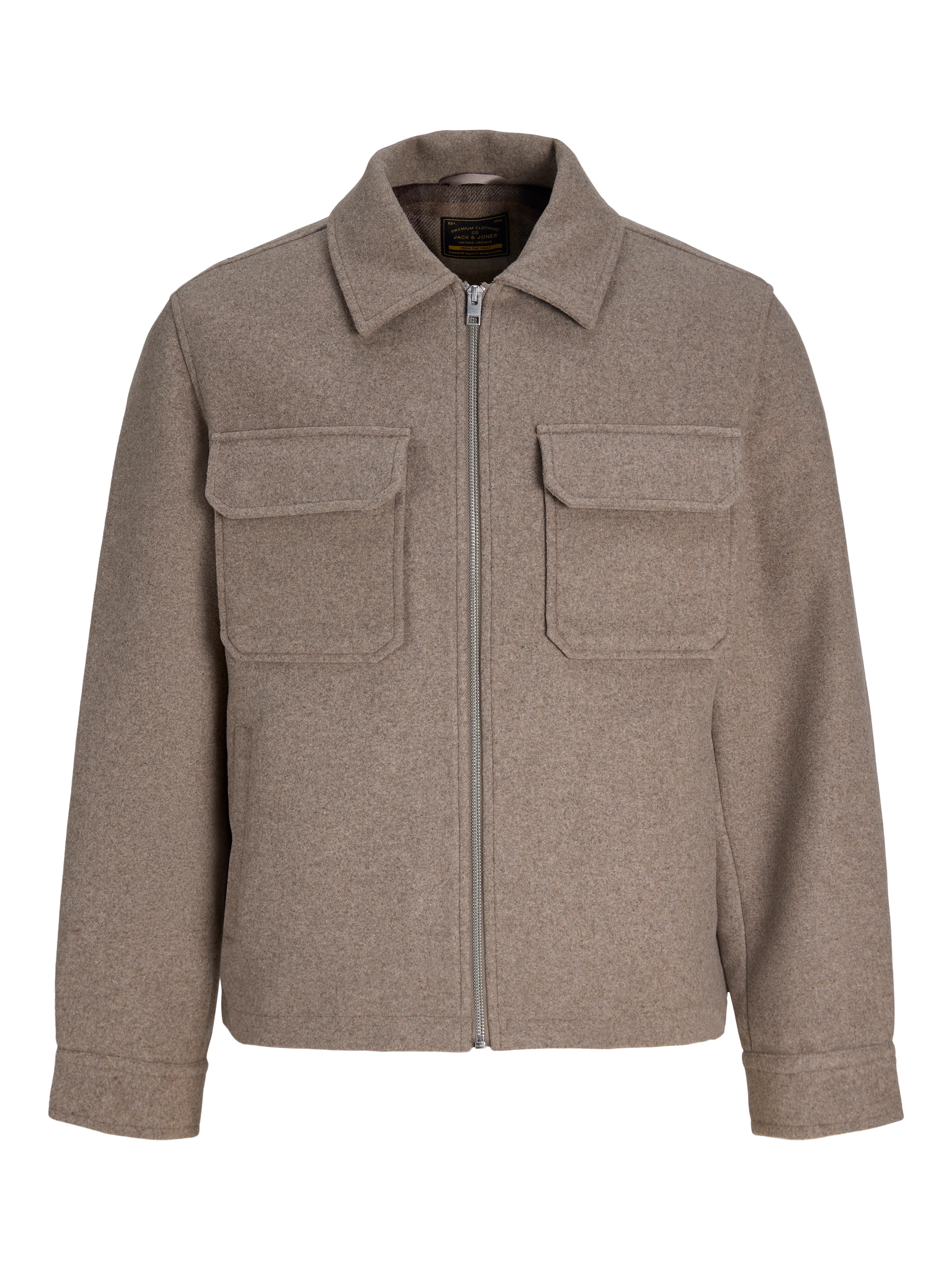 Jack & Jones Blouson »JPRBLUWAKEFIELD WOOL BLEND JACKET SN« Materialmix, mit Wollanteil