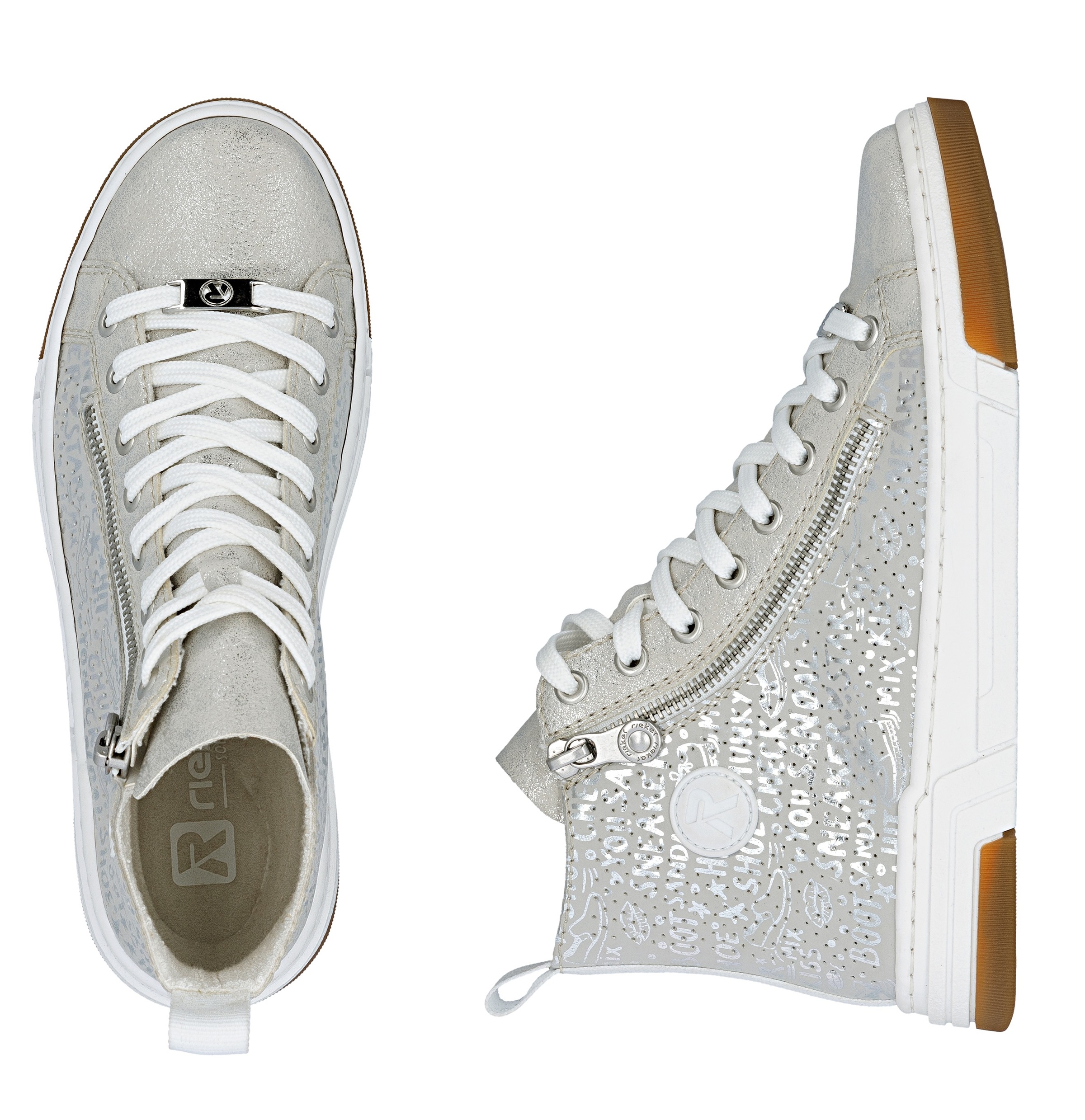 Thumbnail - Rieker Sneaker High Top-Sneaker, Freizeitschuh, Schnürschuh mit Plateausohle