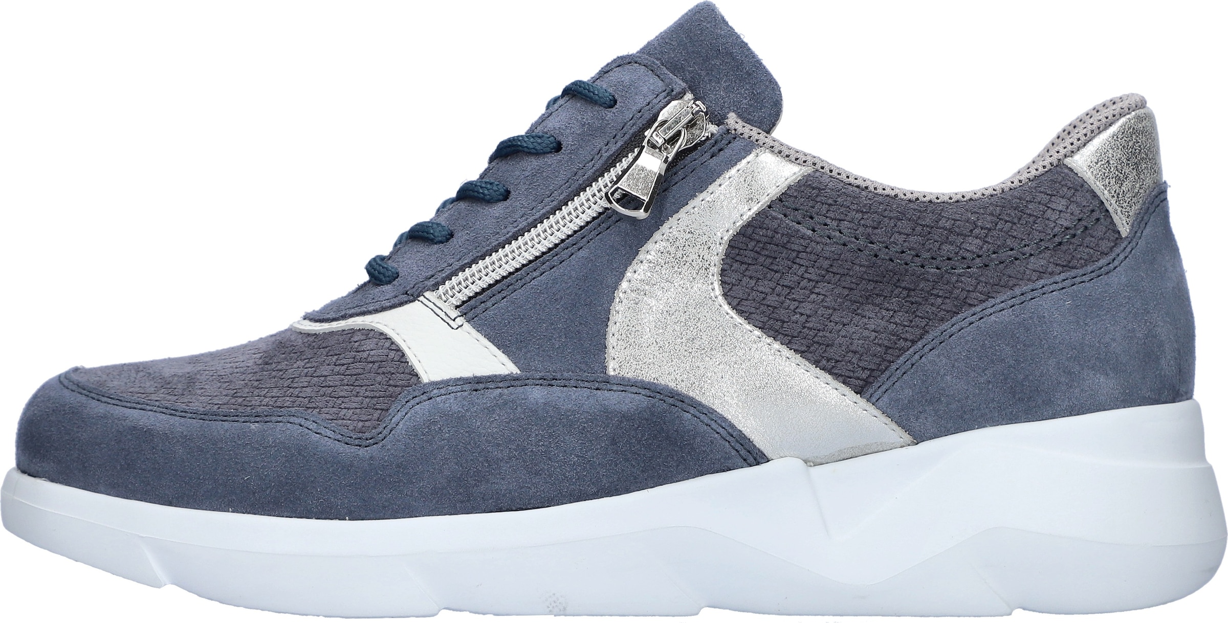 Waldläufer Sneaker »K-FUNKY«  Schnürschuh, Komfortschuh mit seitlichem Reißverschluss, K-Weite