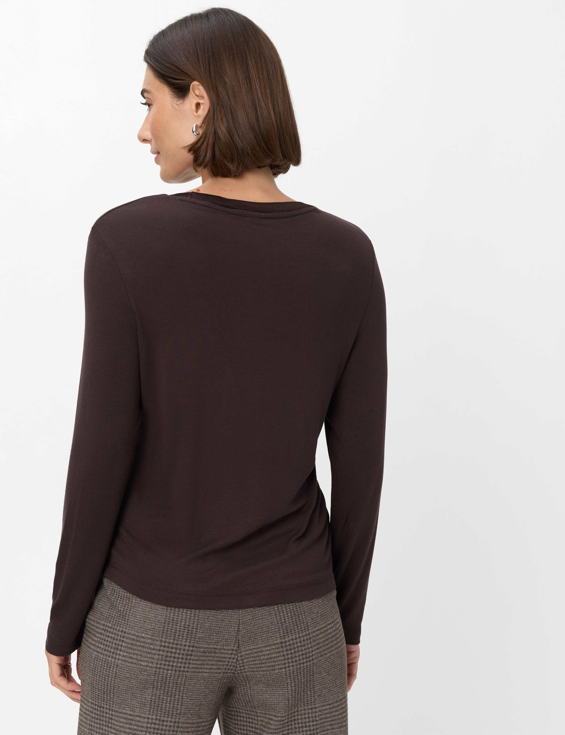 Brax Kurzarmshirt »Style CARINA L« Jersey: Langarmshirt im Viskosemix