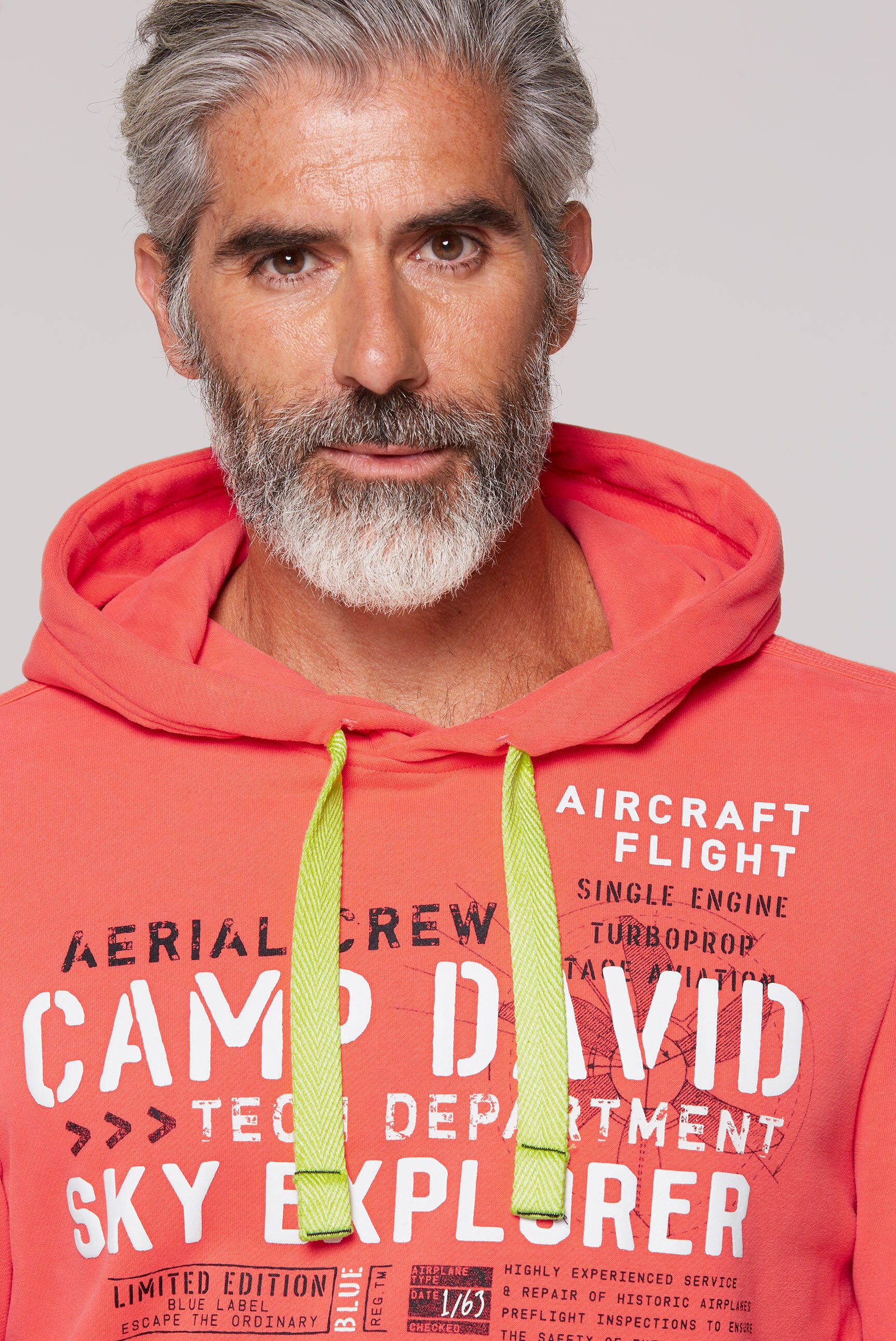 CAMP DAVID Kapuzensweatshirt, mit Baumwolle