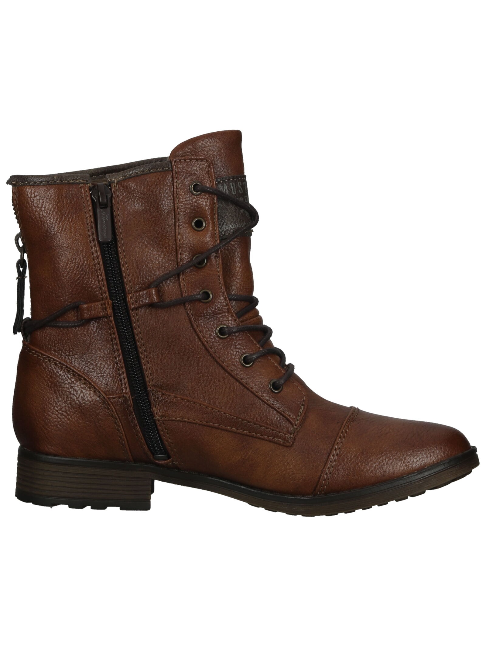 Mustang Shoes Schnürstiefelette »Mustang Shoes Stiefelette Lederimitat«