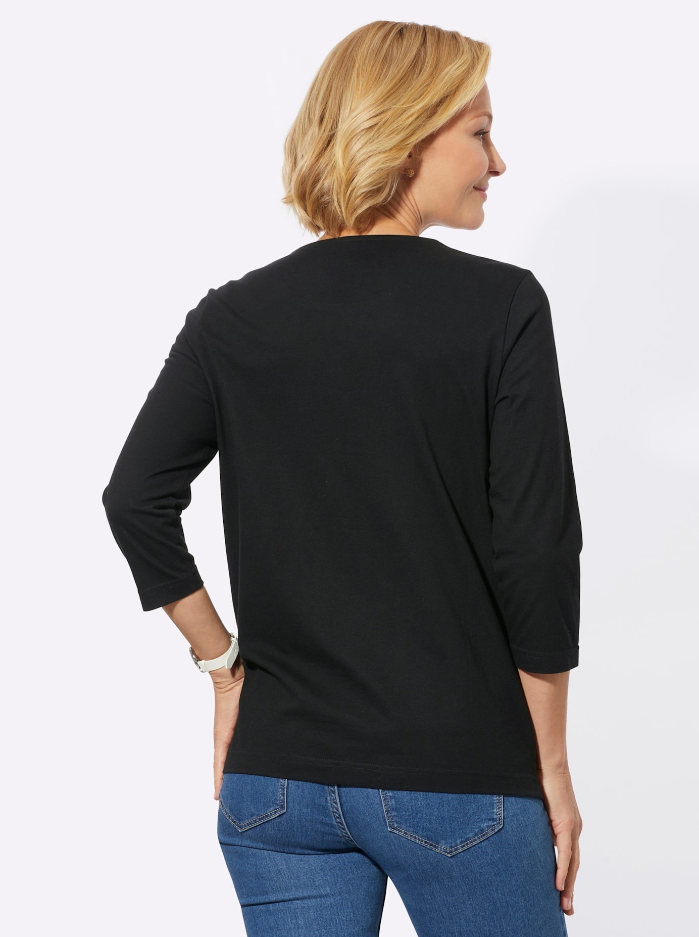 Thumbnail - Classic Basics 3/4-Arm-Shirt "Rundhals-Shirt" 1 Stk.