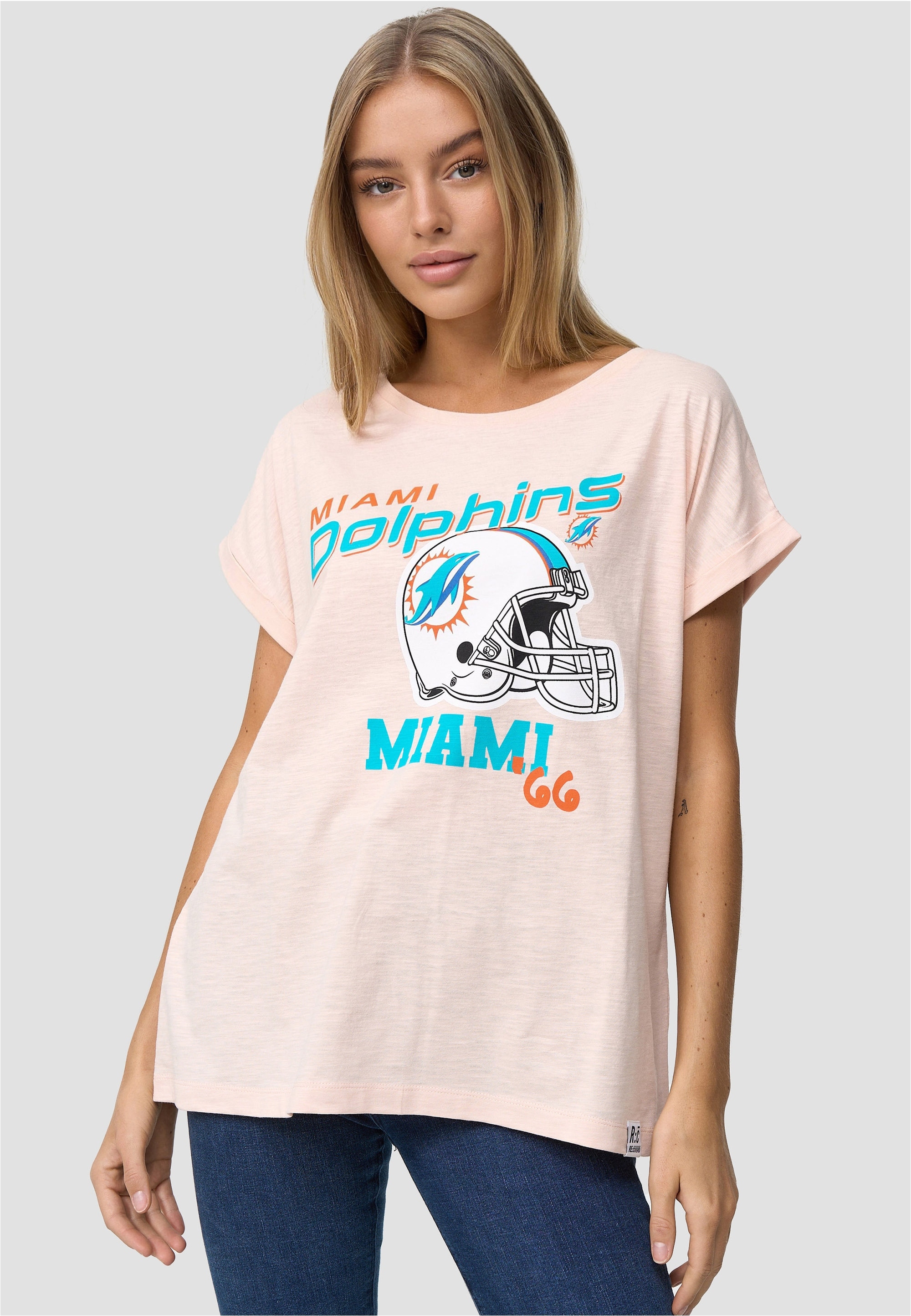 Recovered T-Shirt "Miami Dolphins", (1 tlg.), mit coolem Miami Dolphins-Pri günstig online kaufen