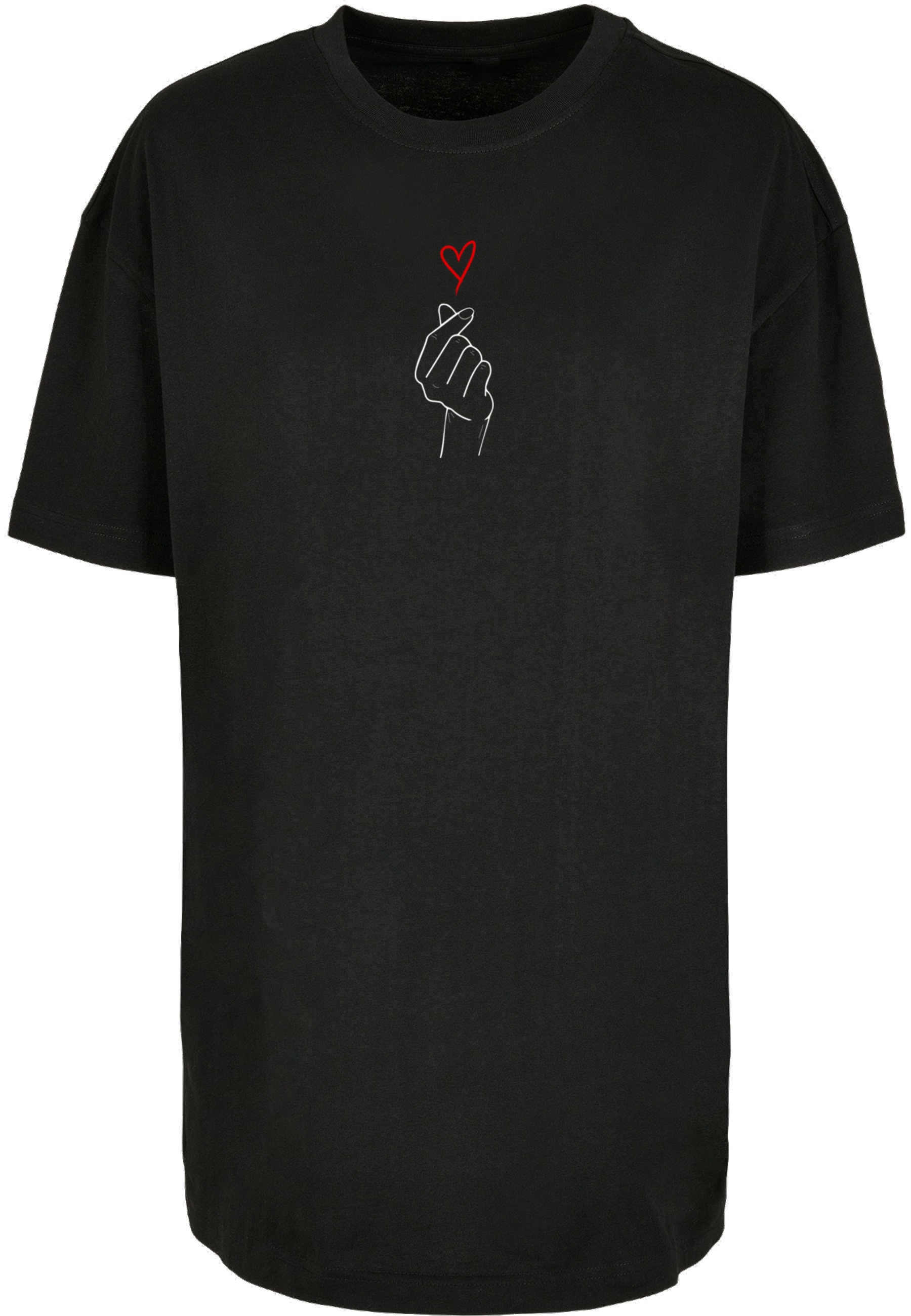 Merchcode T-Shirt "Merchcode Damen Ladies K Heart Oversized Boyfriend Tee" günstig online kaufen