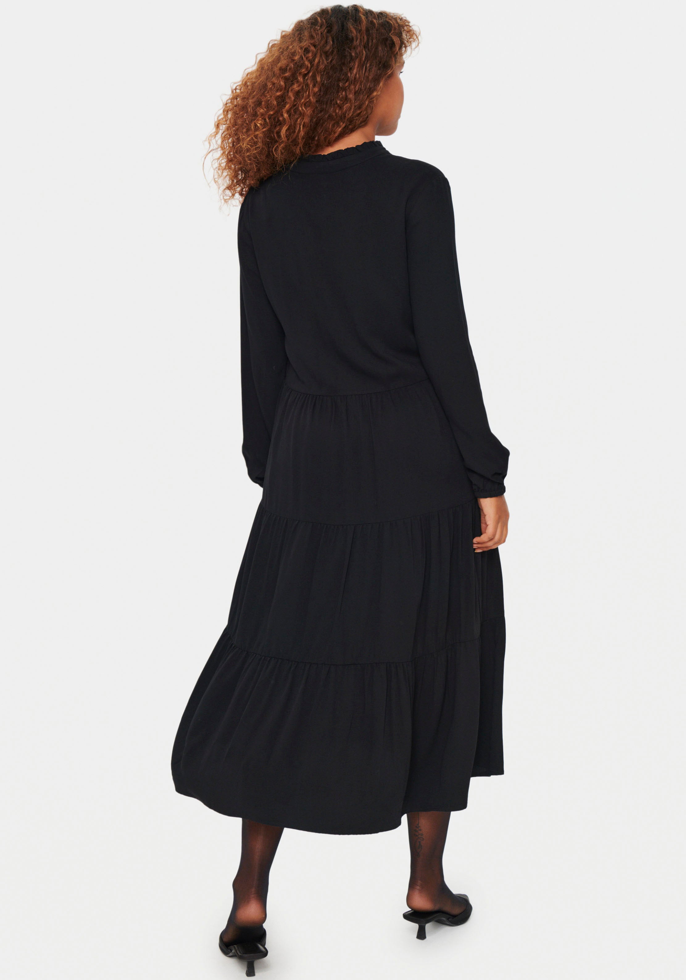 Saint Tropez Blusenkleid »EdinaSZ Maxi LS Dress«