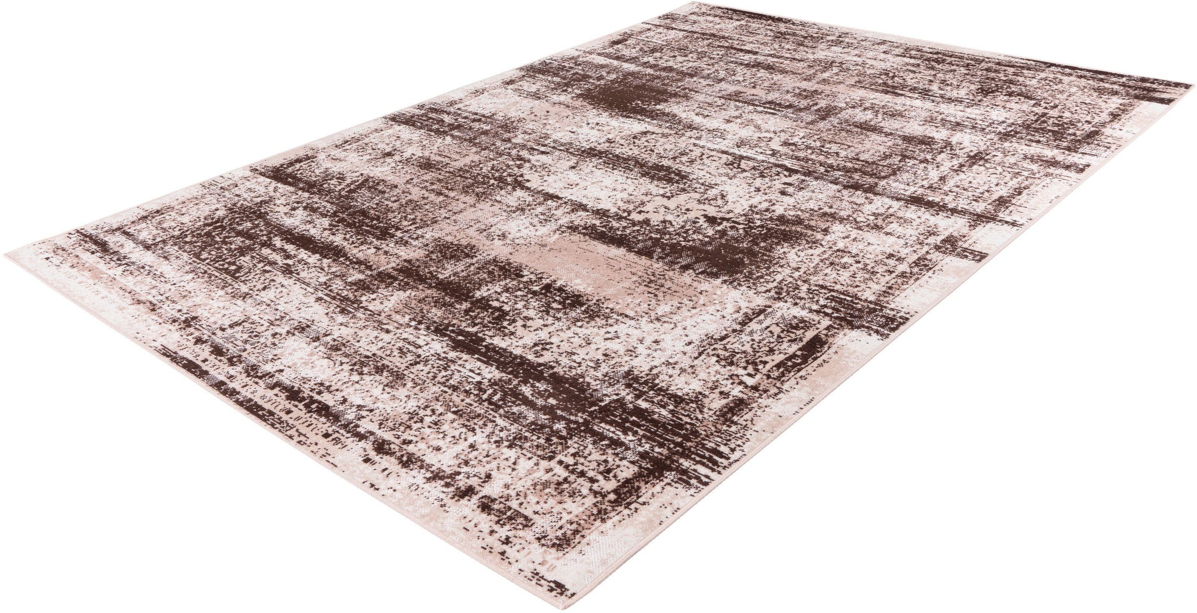 Teppich MY HOME "Leonie" Gr. 6, grau (taupe, braun), B:200cm H:6mm L:290cm, Kunstfaser, Teppiche, Teppich, Vintage, Wohnzimmer 3