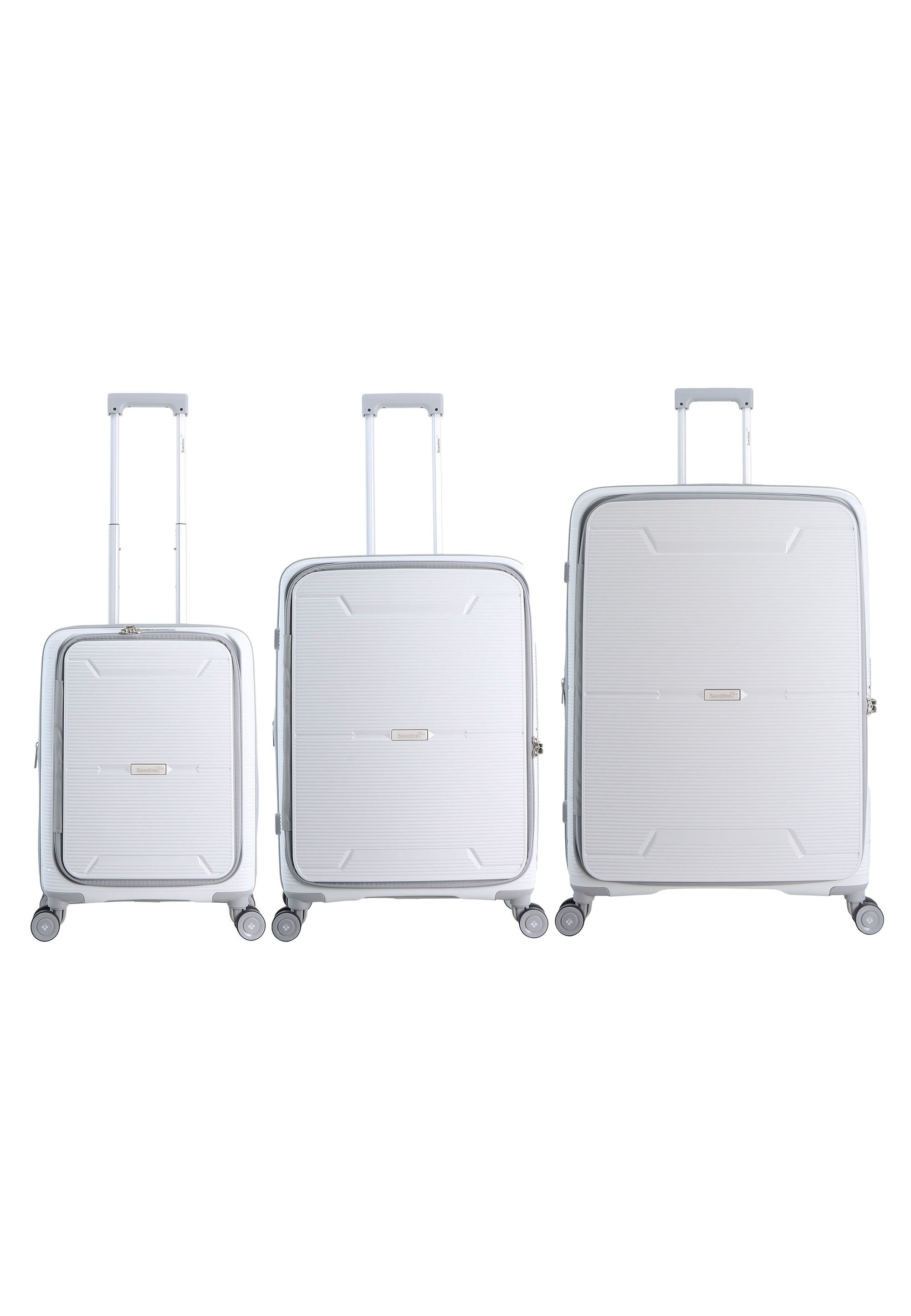 SAXOLINE Damen Koffer "Boho Trolley - White - Set"weiß, Polypropylen, Koffer, aus Polypropylen-Material