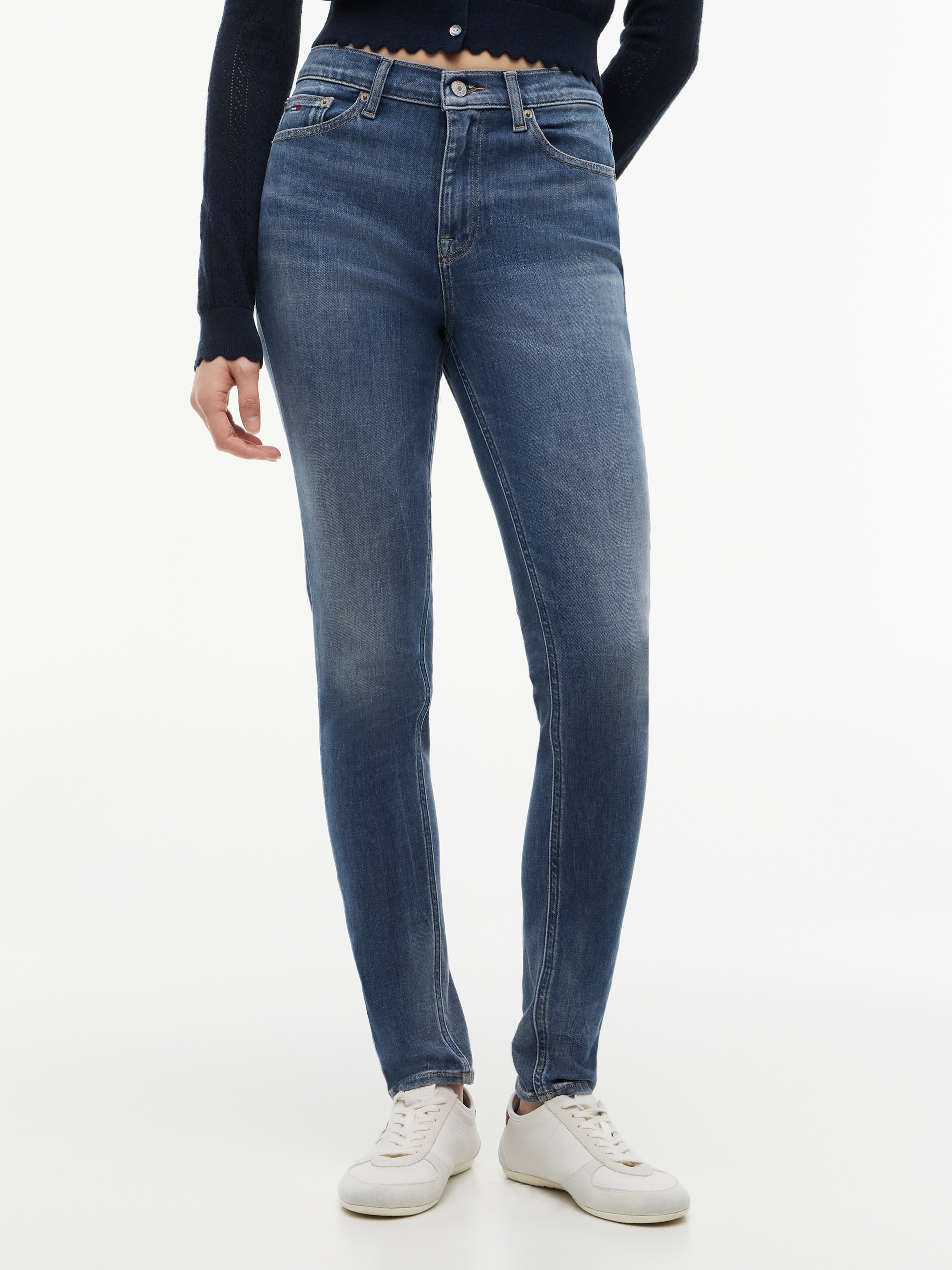Tommy Jeans Skinny-fit-Jeans "NORA MR SKNY" Baumwollmischung, skinny fit