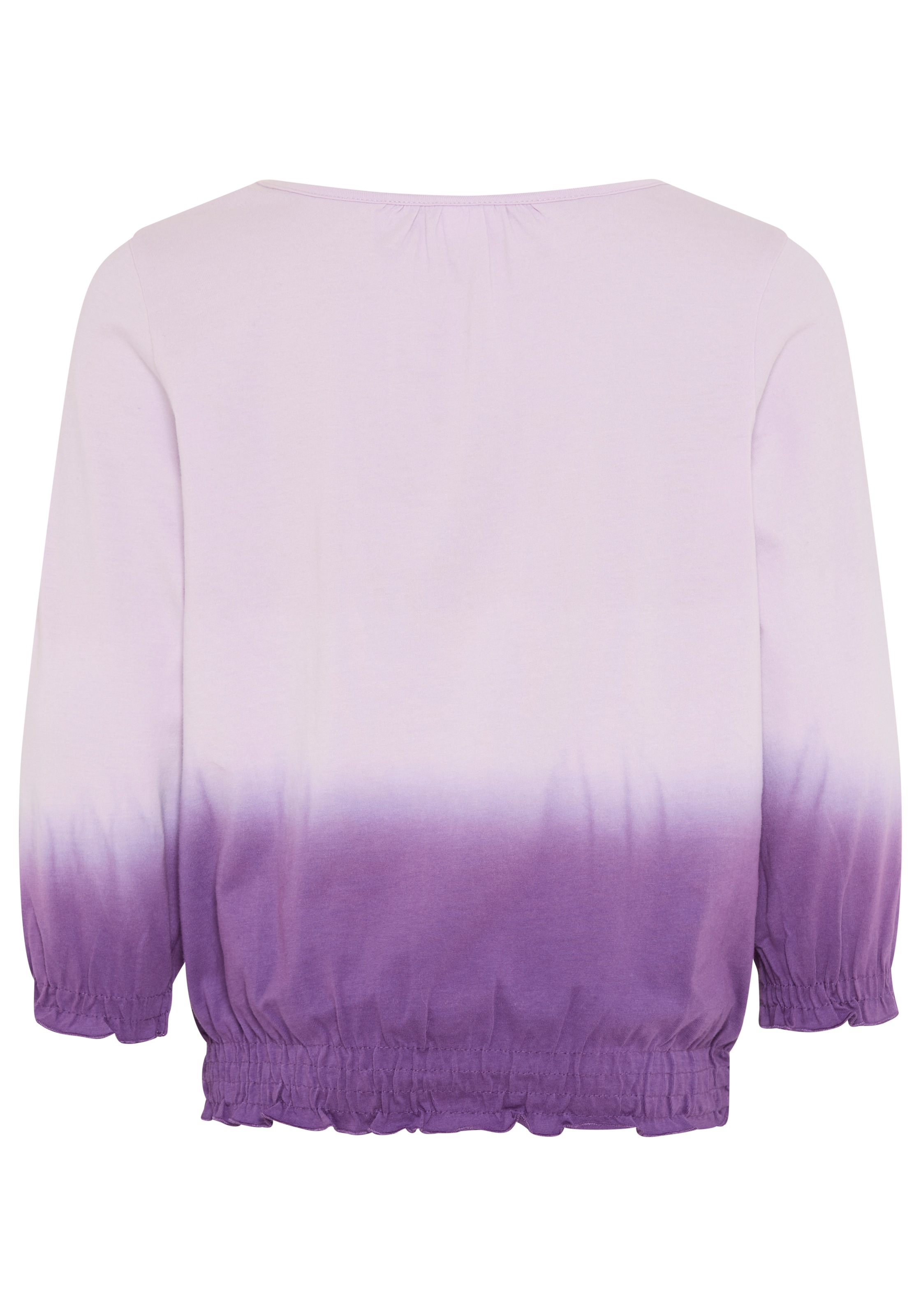 KangaROOS 3/4-Arm-Shirt »Shirt in Batik-Look« 3/4-Arm,  hüftlange Passform,  Batikmuster,  Rundhalsausschnitt