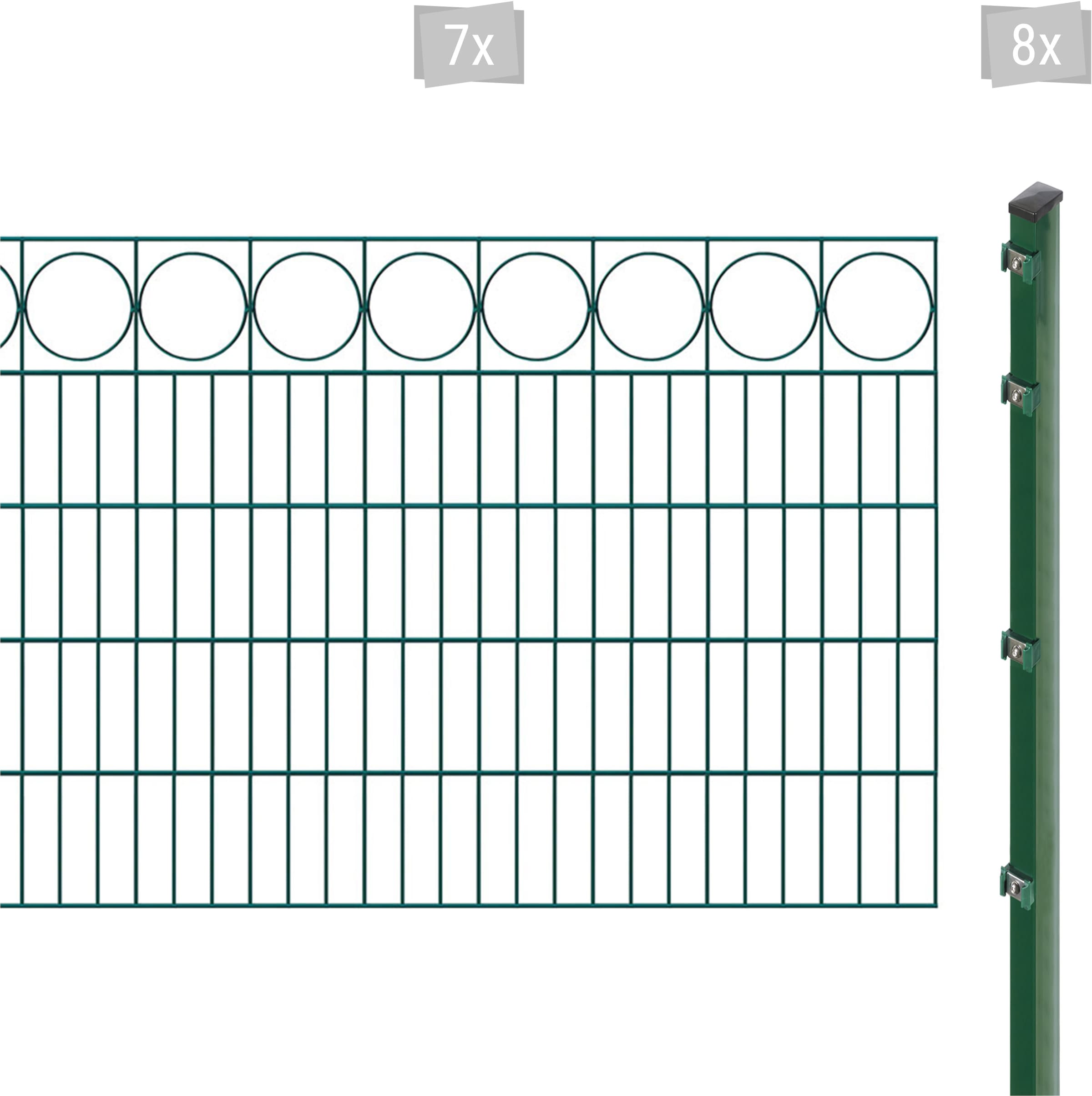 Arvotec "EXCLUSIVE 100 zum Einbetonieren "Ring" mit Zierleiste" Zaunhöhe 100 cm, Zaunlänge 2 - 60 m
