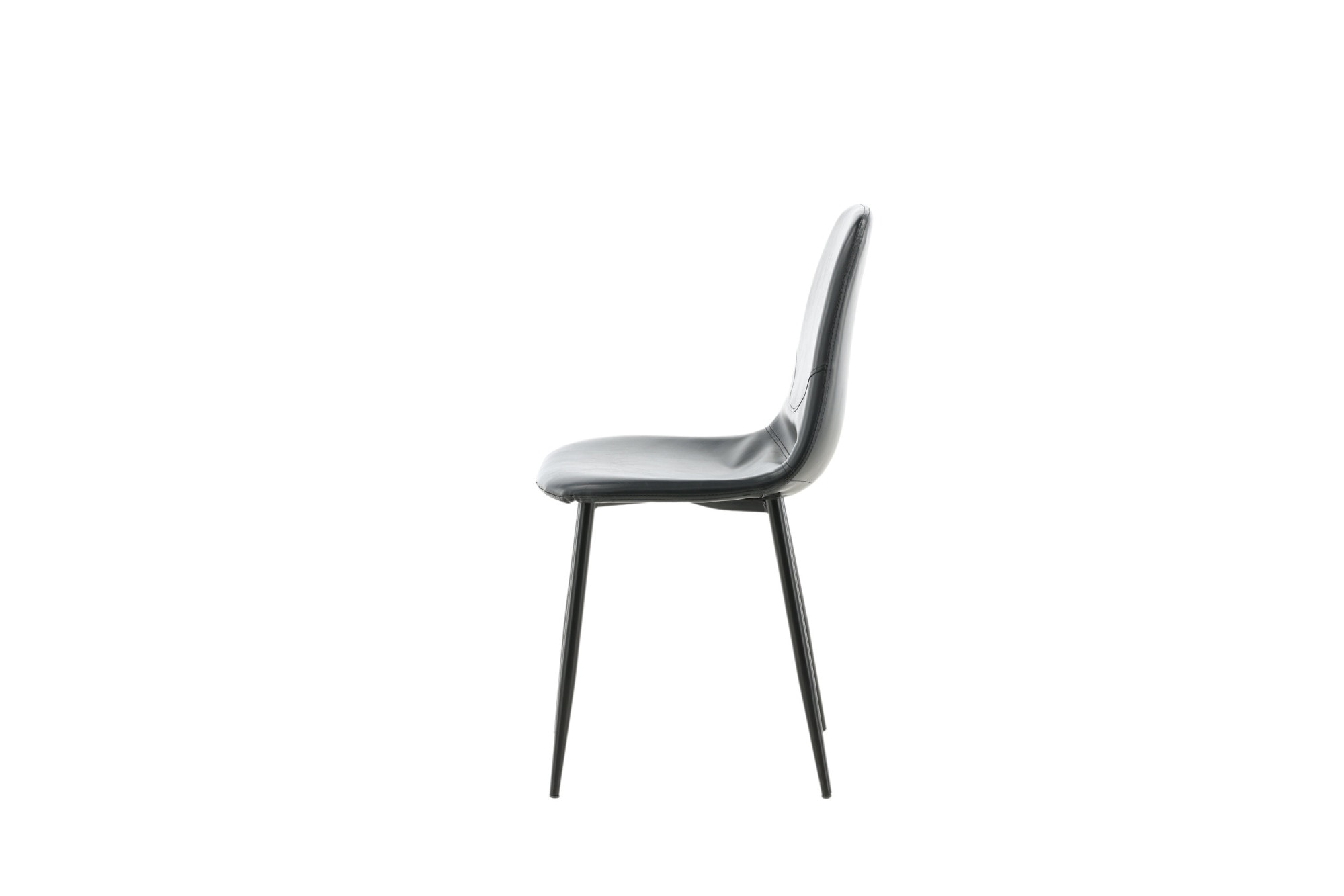 Venture Home Esszimmerstuhl »Polar, 2er-Set Esszimmerstühle in Braun-PU, 150 kg belastbar« () 2 Stk.Polsterstuhl, Lederlook, Metallbeine, abgerundet, edel