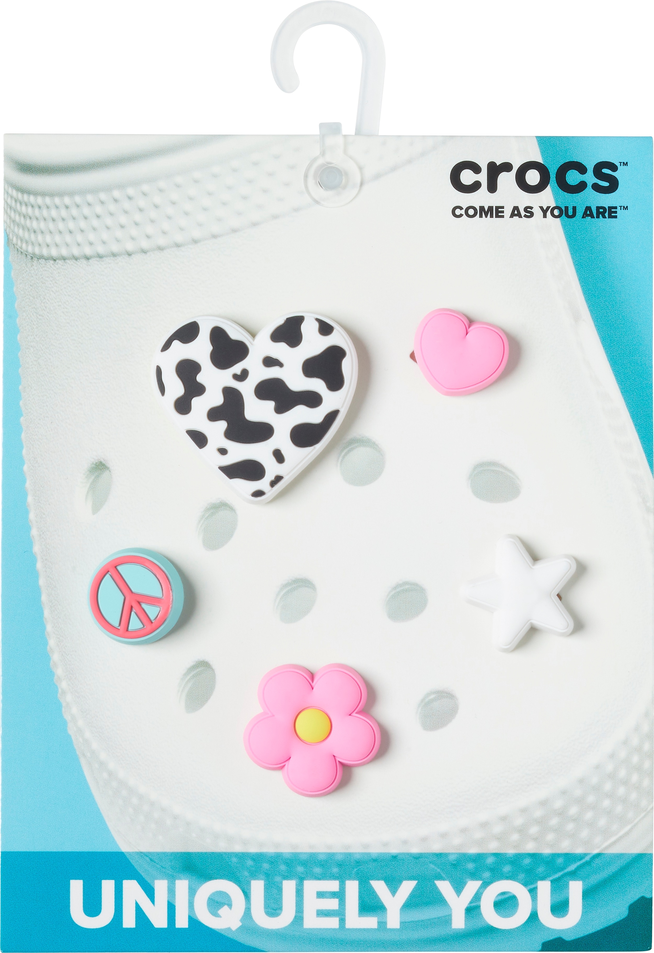 Crocs Schuhanstecker »Jibbitz Girly Icon«, (Set, 5 tlg., Kein Spielzeug. Nicht für Kinder unter 3 Jahren geeignet), Schuh Dekoration für einen einzigartigen Look