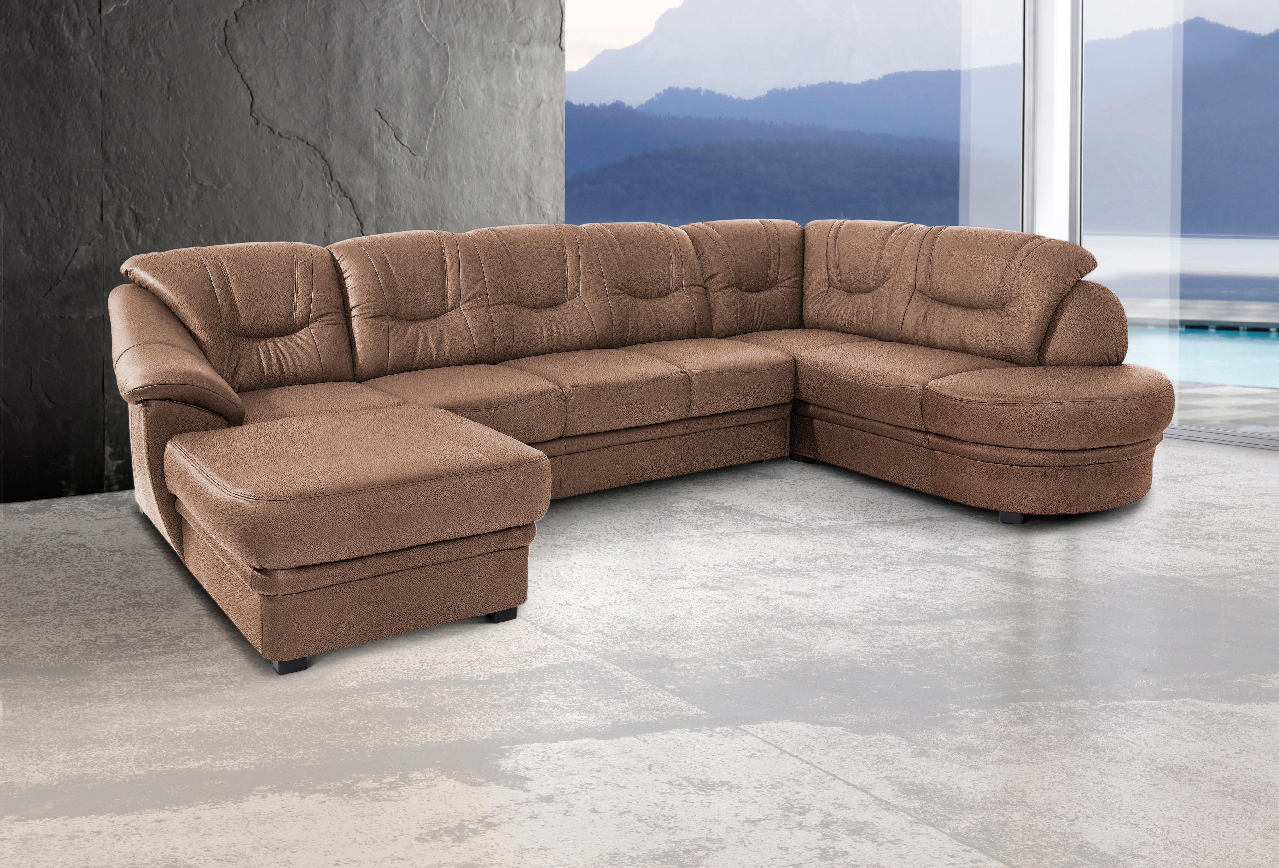 sit&more Wohnlandschaft "Savoni U-Form" wahlweise mit Schlaffunktion