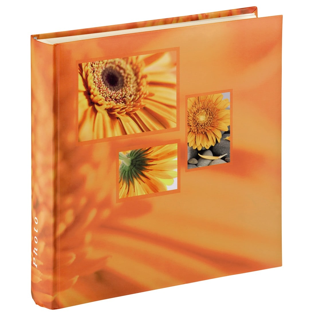 Fotoalbum »Jumbo Album "Singo", 30x30cm, 100 weiße Seiten, Orange, max.400 Fotos«