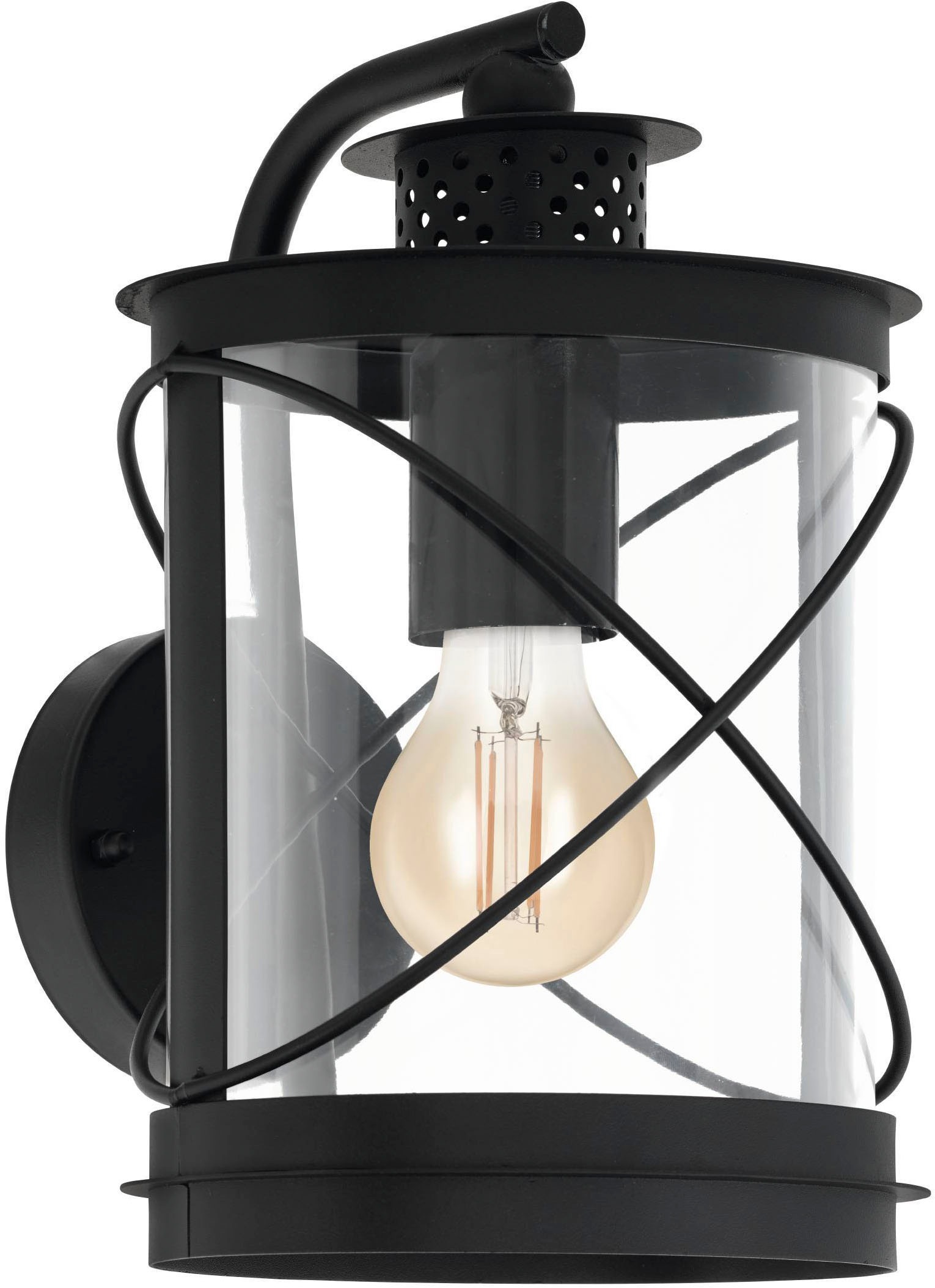 EGLO Hilburn Outdoor Wall Lantern Black