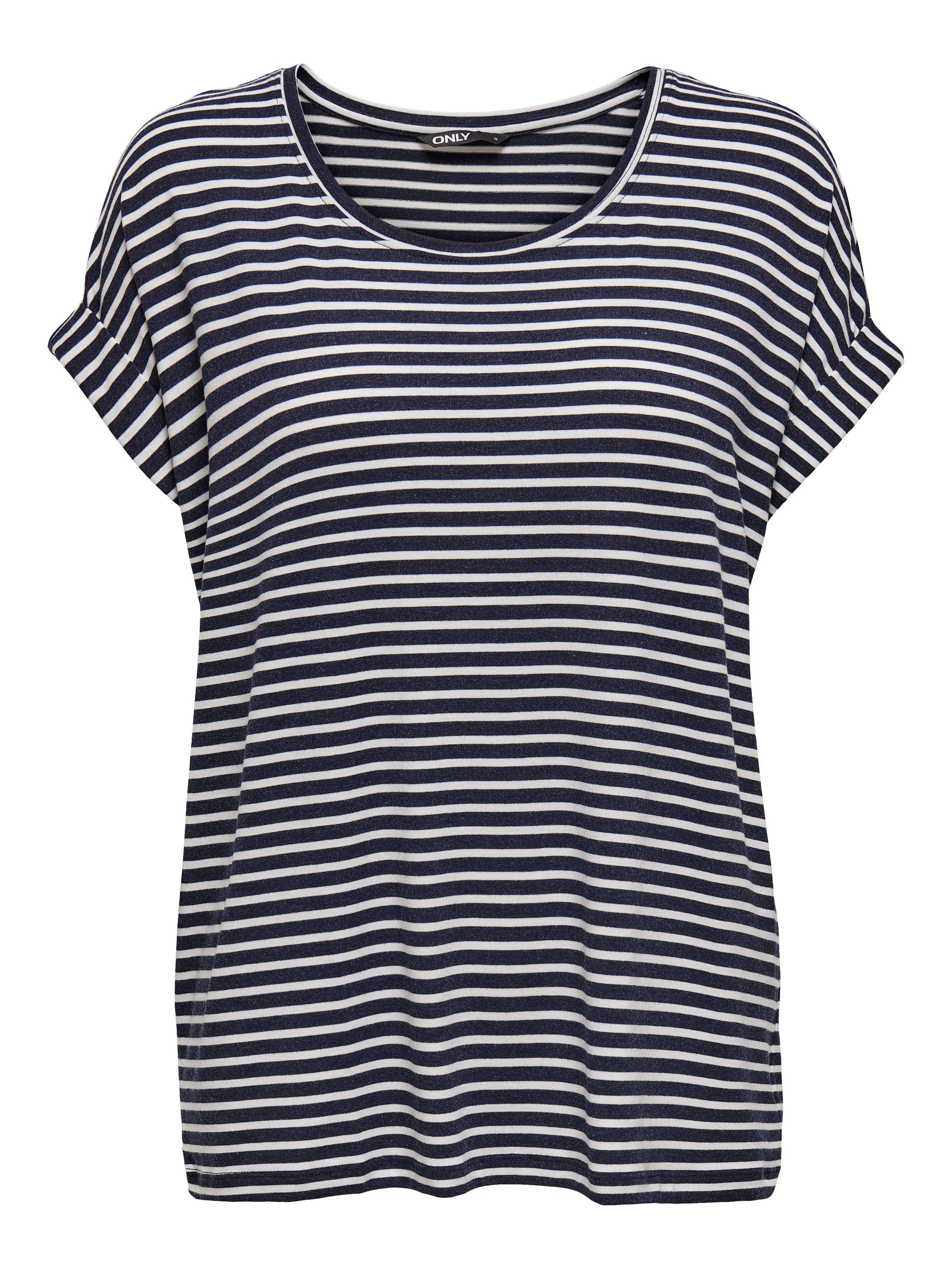 ONLY CARMAKOMA Kurzarmshirt "CARMOSTER STRIPE S/S O-NECK TOP JRS NOOS" günstig online kaufen