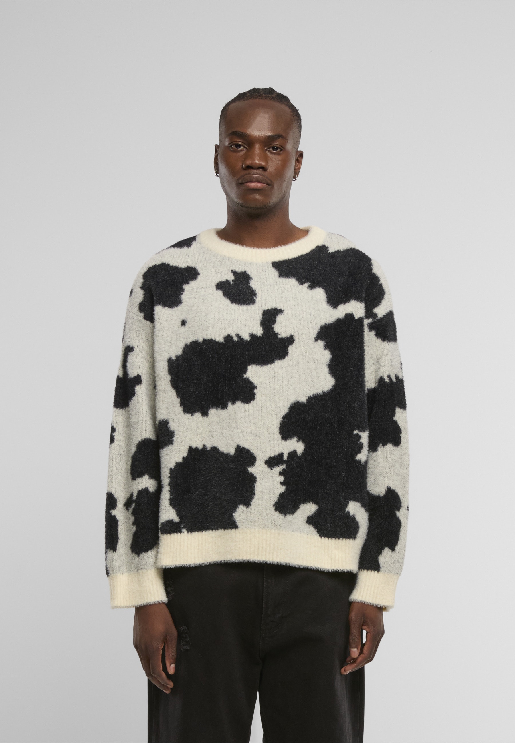 Another Cotton Lab Fleecepullover »Another Cotton Lab Another Cow Knit Sweater«, 1
