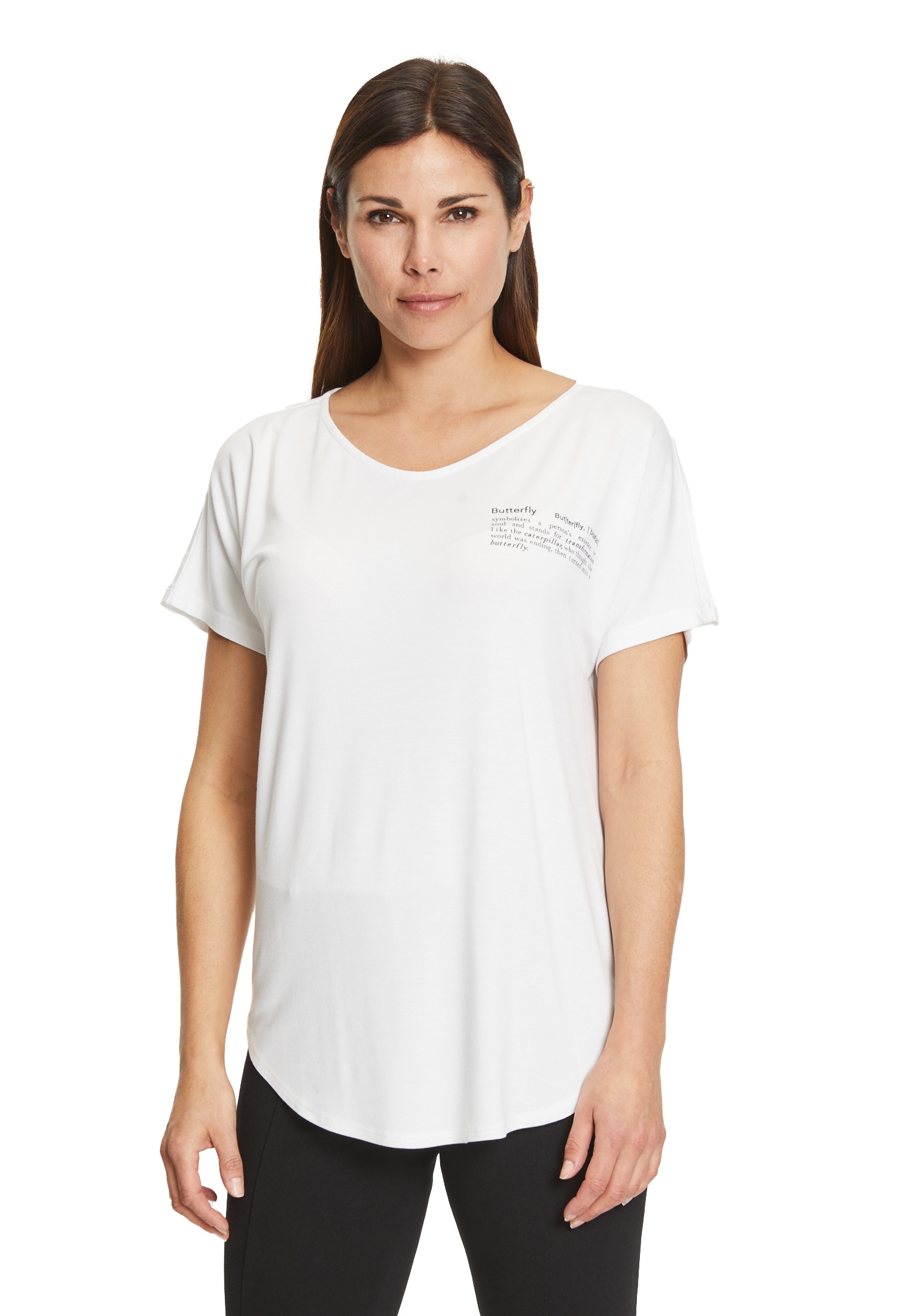 Betty Barclay Kurzarmshirt "Betty Barclay Oversize-Shirt mit V-Ausschnitt", günstig online kaufen