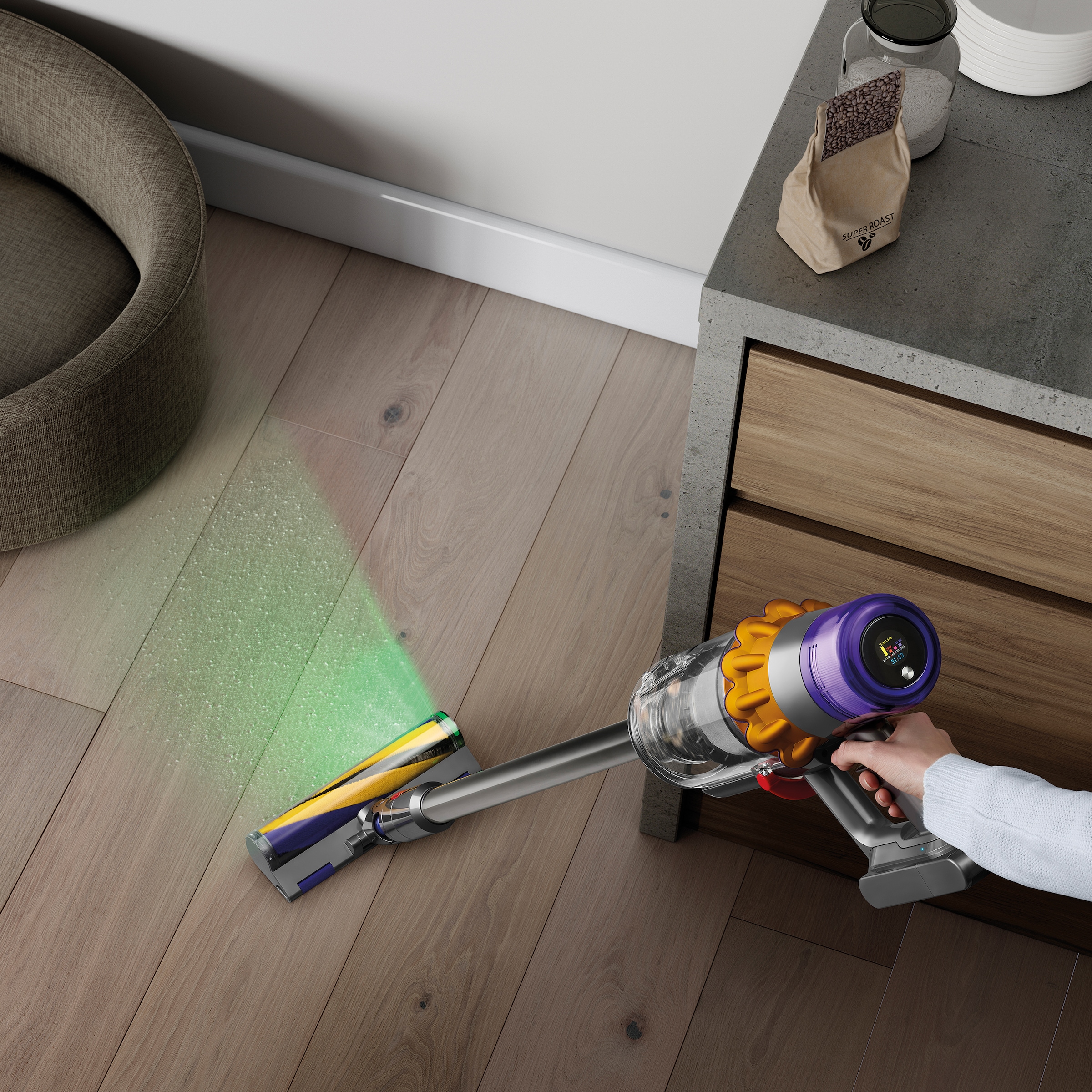 DYSON Akku-Hand-und Stielstaubsauger »Dyson V15™ Detect Fluffy«