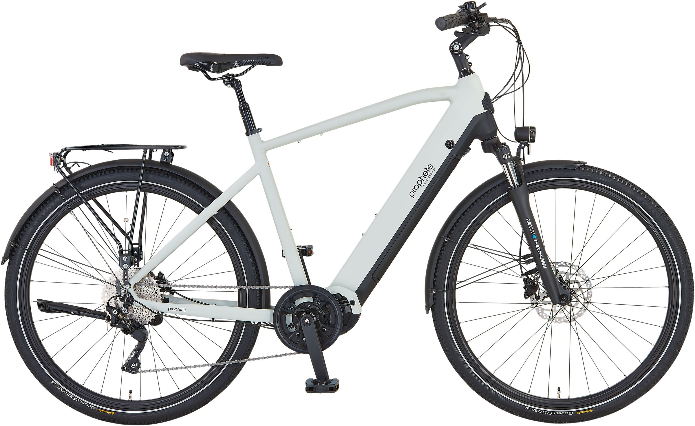 PROPHETE E-Bike "Entdecker 5.0", 54cm, 28 Zoll (71,12cm), grau, Elektrofahrräder, Pedelec, Elektrofahrrad für Herren