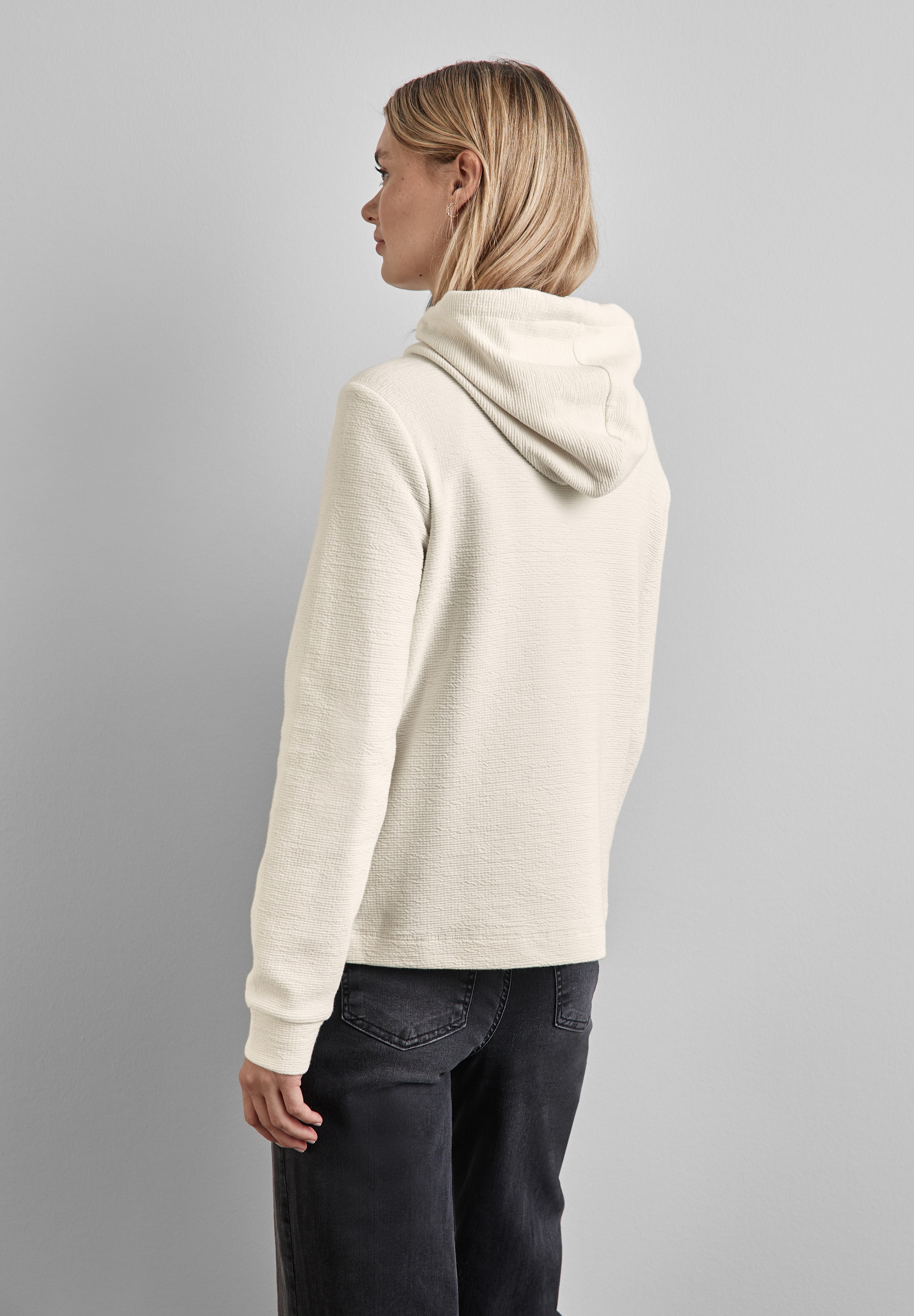 STREET ONE Sweatjacke, mit Kapuze