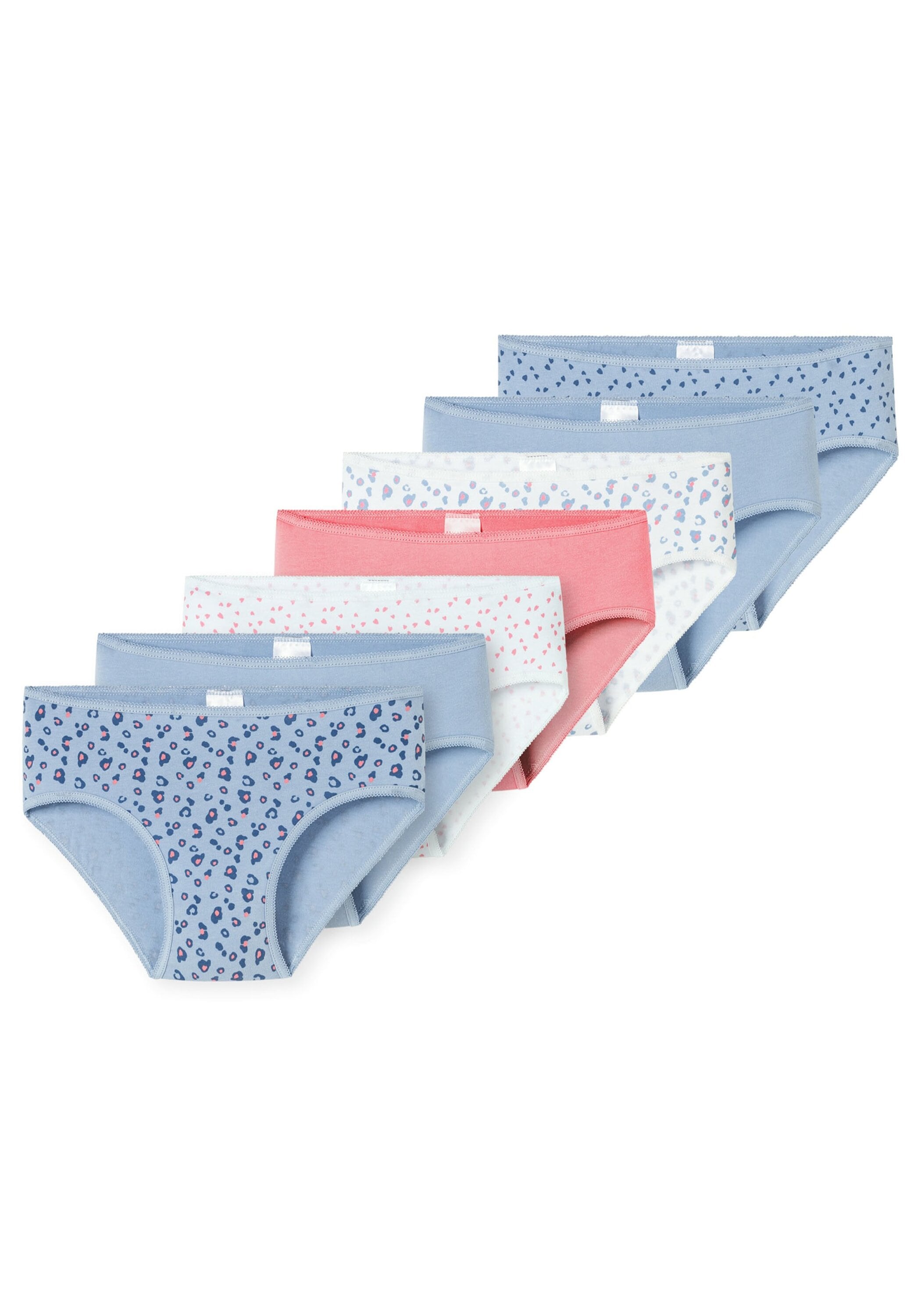 SCHIESSER Mädchen Slip "Slip 7er Pack", Gr. 116, bunt, Obermaterial: 95% Baumwolle CO. 5% Elasthan EL., Unterhosen