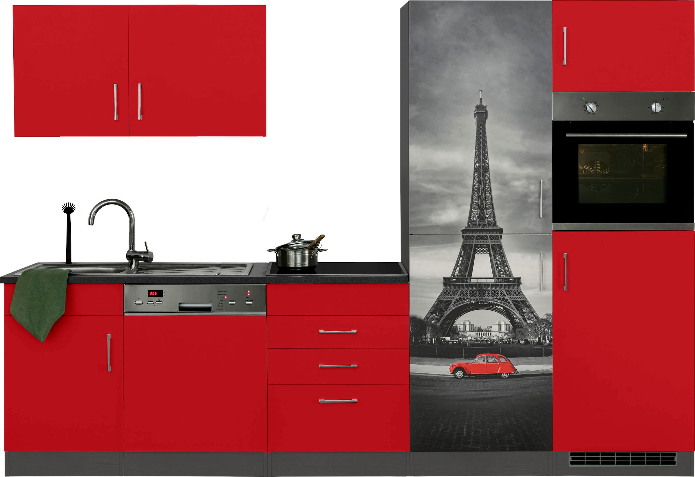 KOCHSTATION Küchenzeile "KS-Paris – Küchen mit einzigartigen Fotomotiven au günstig online kaufen
