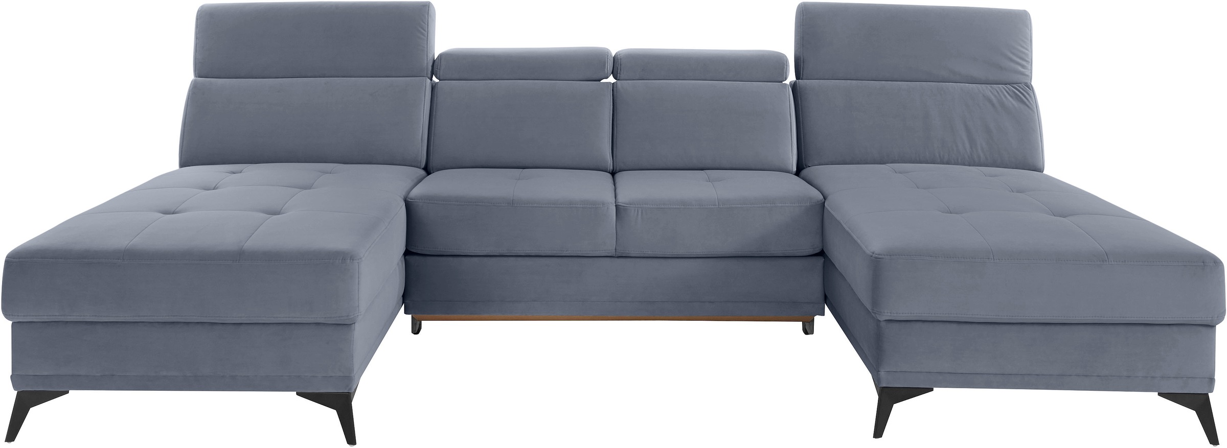 Home affaire Wohnlandschaft "Cardiz U-Form" inkl.Kopfteilverstellung und Fe günstig online kaufen