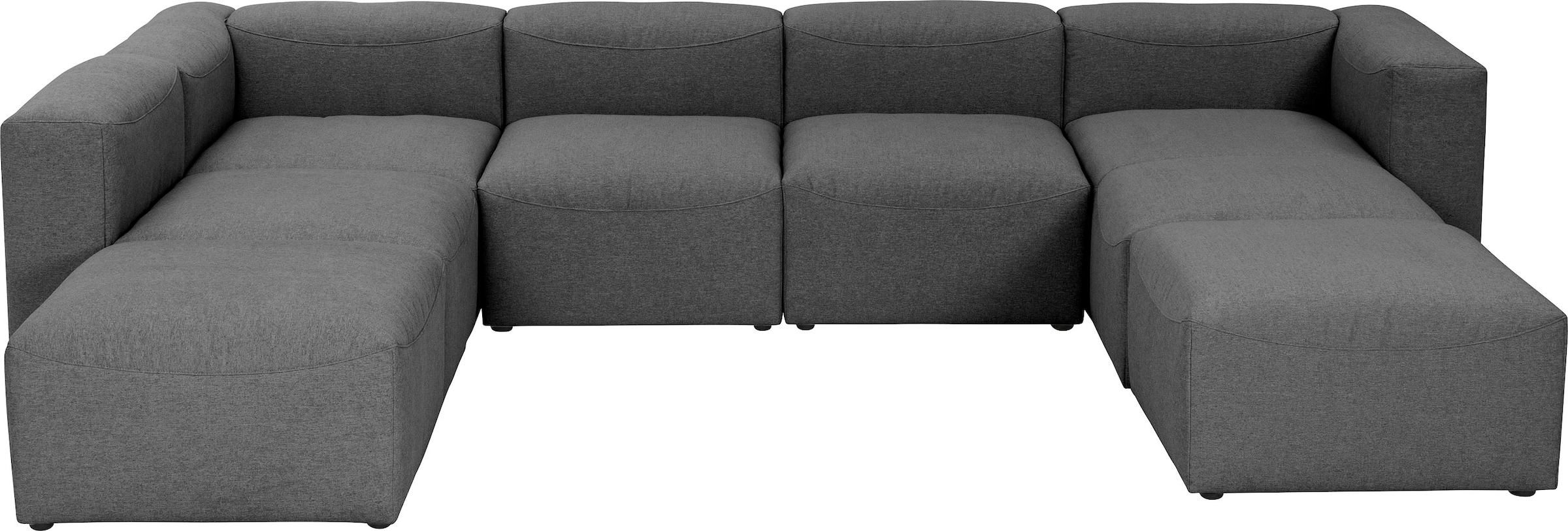 Max Winzer® Wohnlandschaft »Lena«, (Spar-Set, 7 St.), Sofa-Set 01 aus 7 Sitz-Elementen, individuell kombinierbar