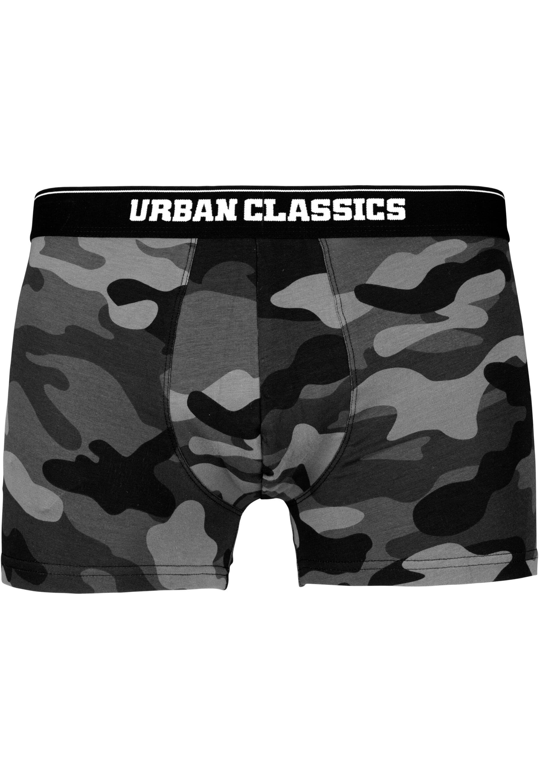 URBAN CLASSICS Boxershorts "Urban Classics Herren 2-Pack Camo Boxer Shorts", (1 St.)