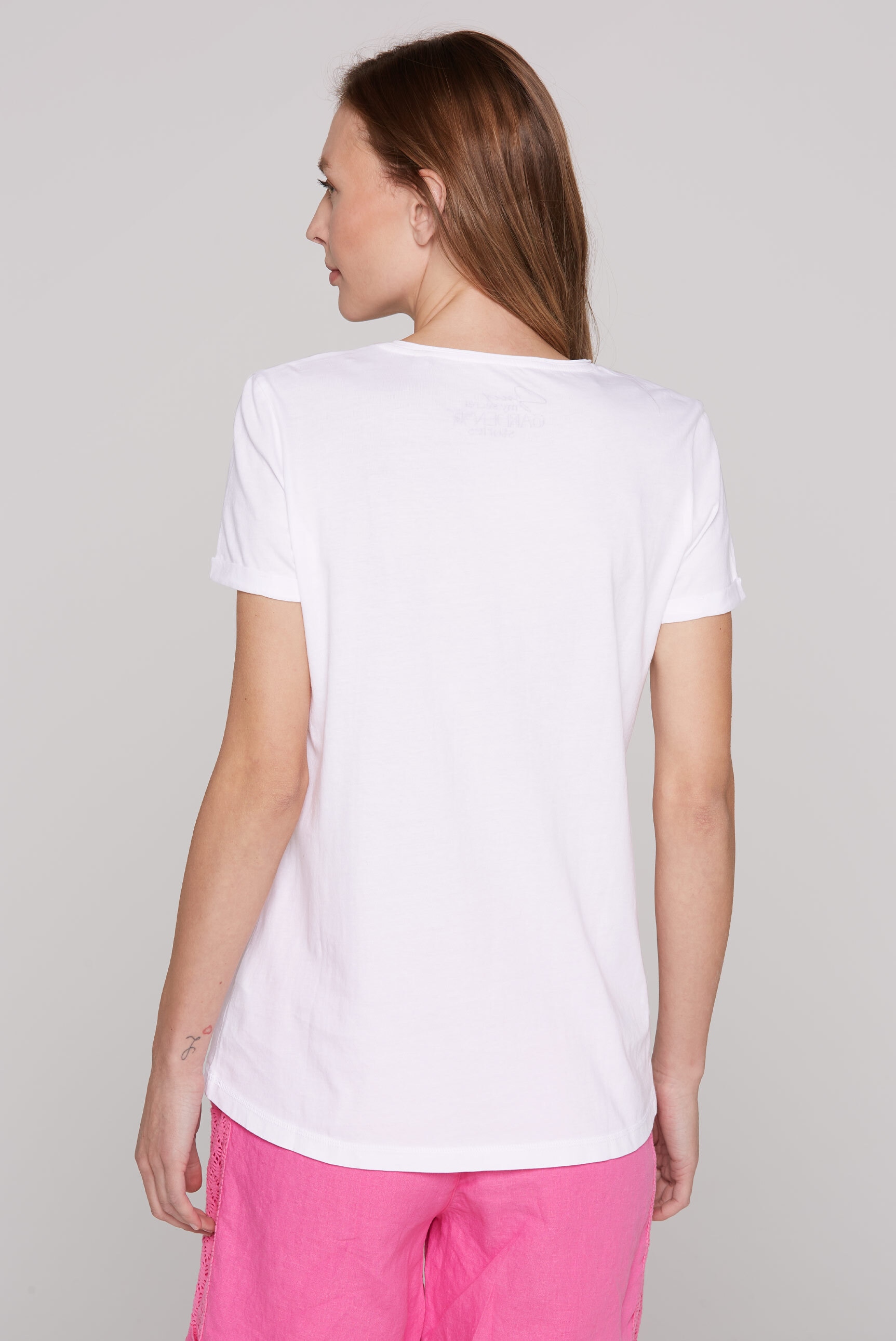 SOCCX Rundhalsshirt, mit Turn-Up-Ärmel