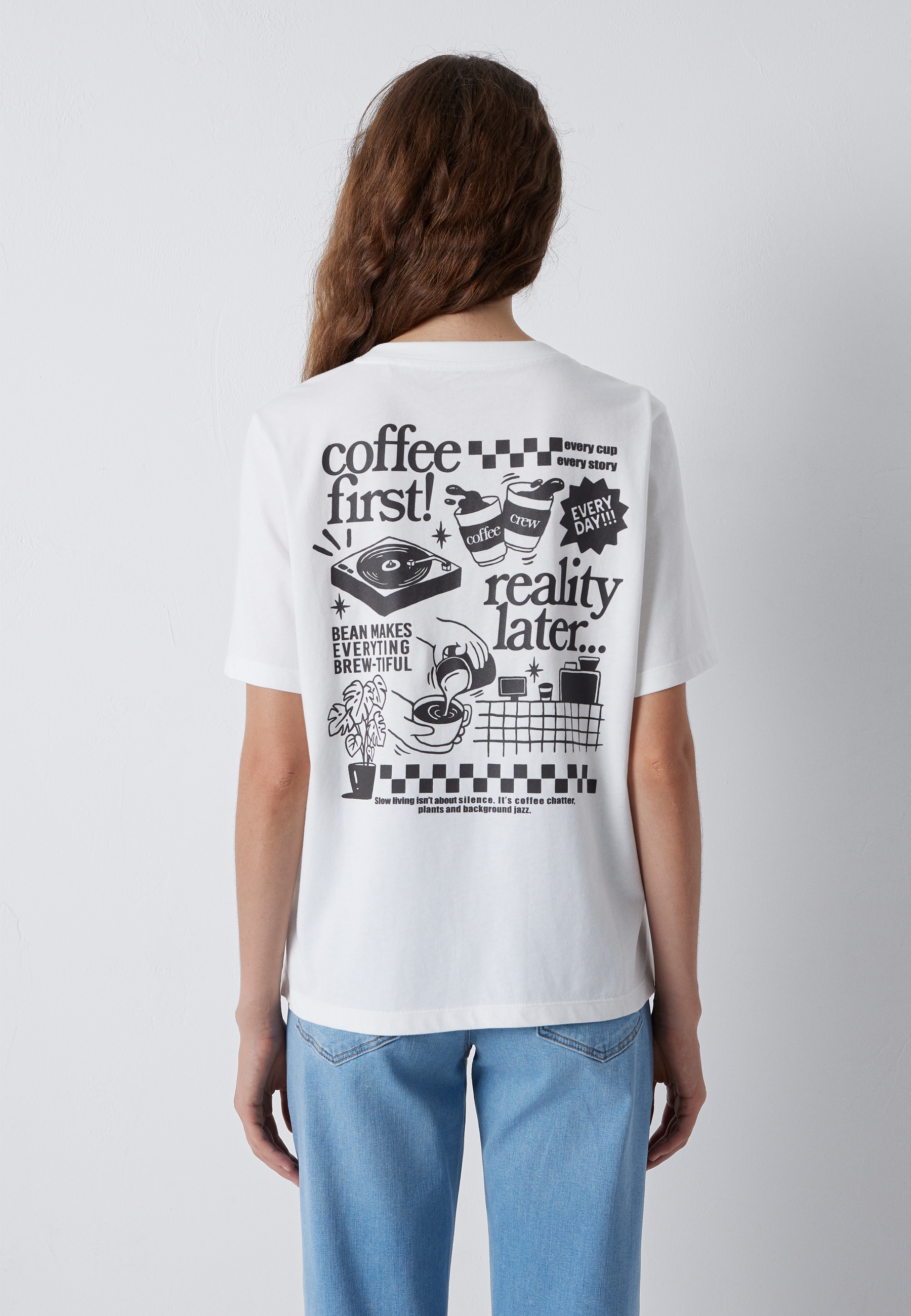 Mavi T-Shirt »SLOGAN PRINTED TSHIRT« T-Shirt mit Backprint